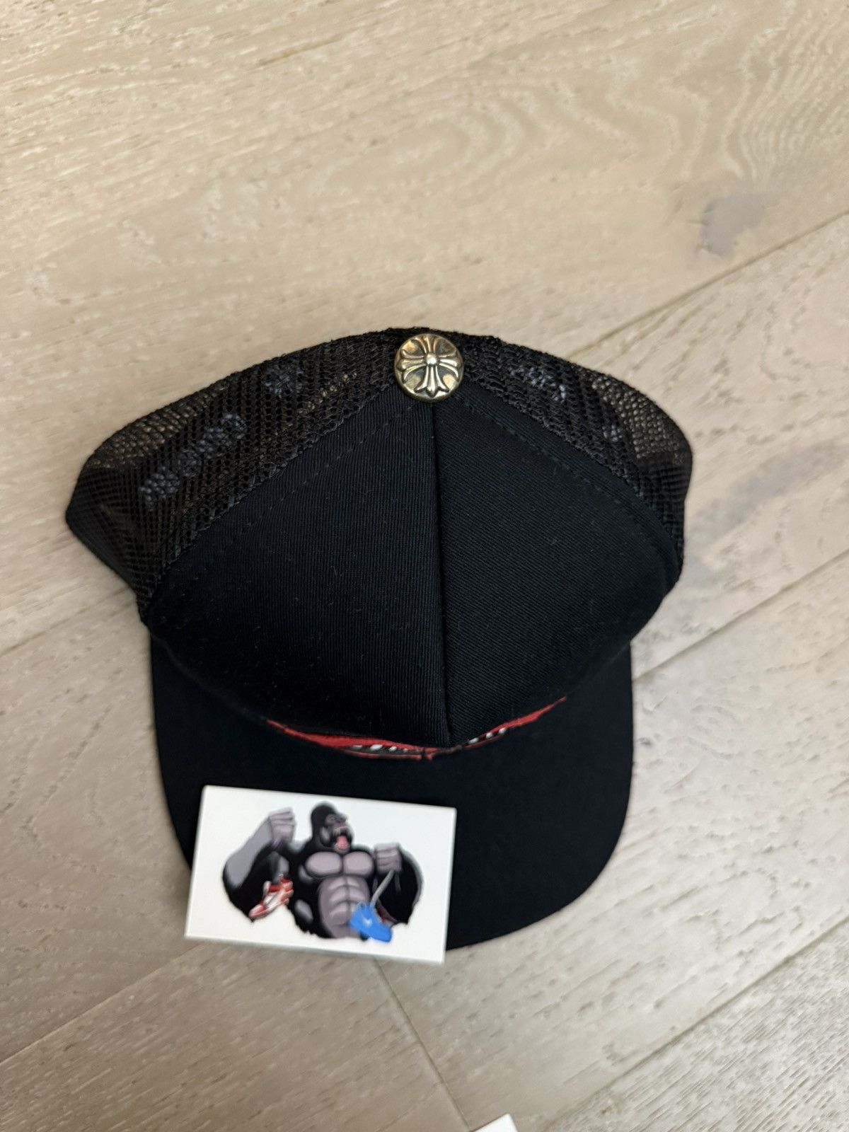 Chrome Hearts Chrome Hearts Matty Boy Chomper Trucker Hat Black Red Size ONE SIZE - 4 Thumbnail