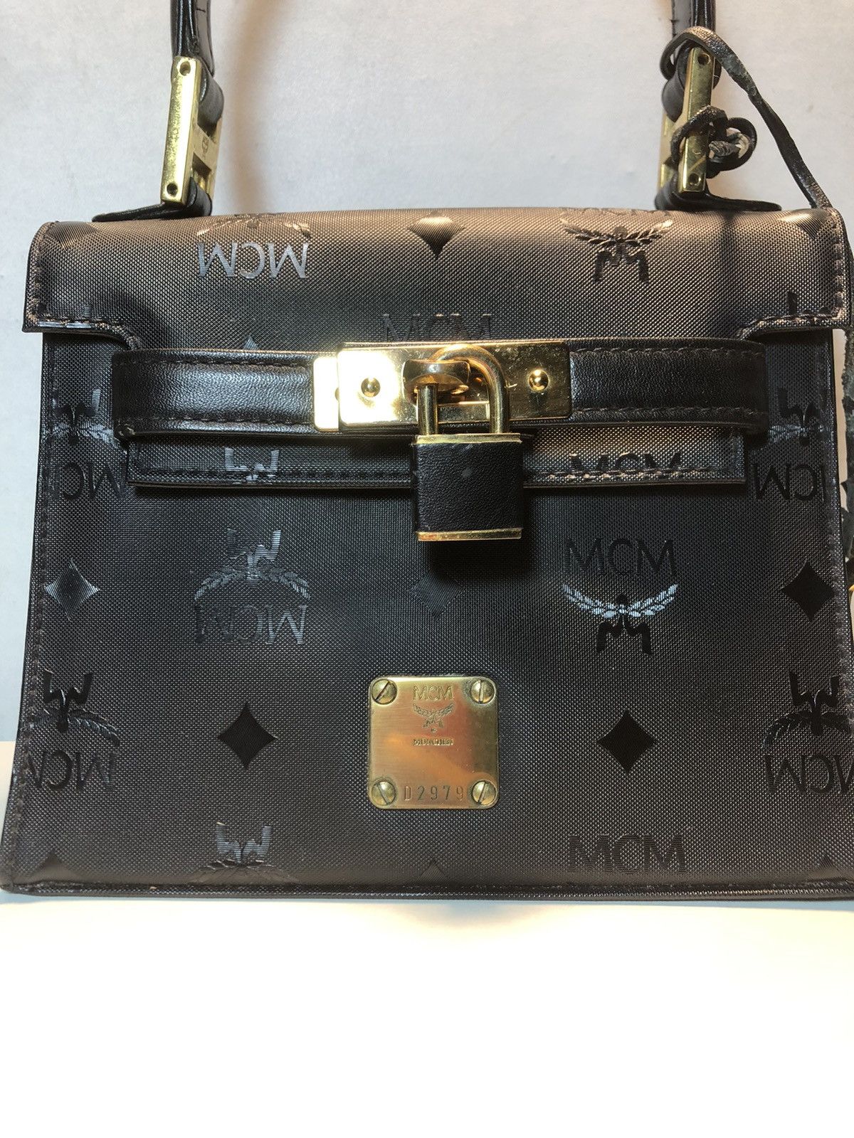 MCM × Vintage Vintage MCM mini kelly bag Size ONE SIZE - 3 Thumbnail