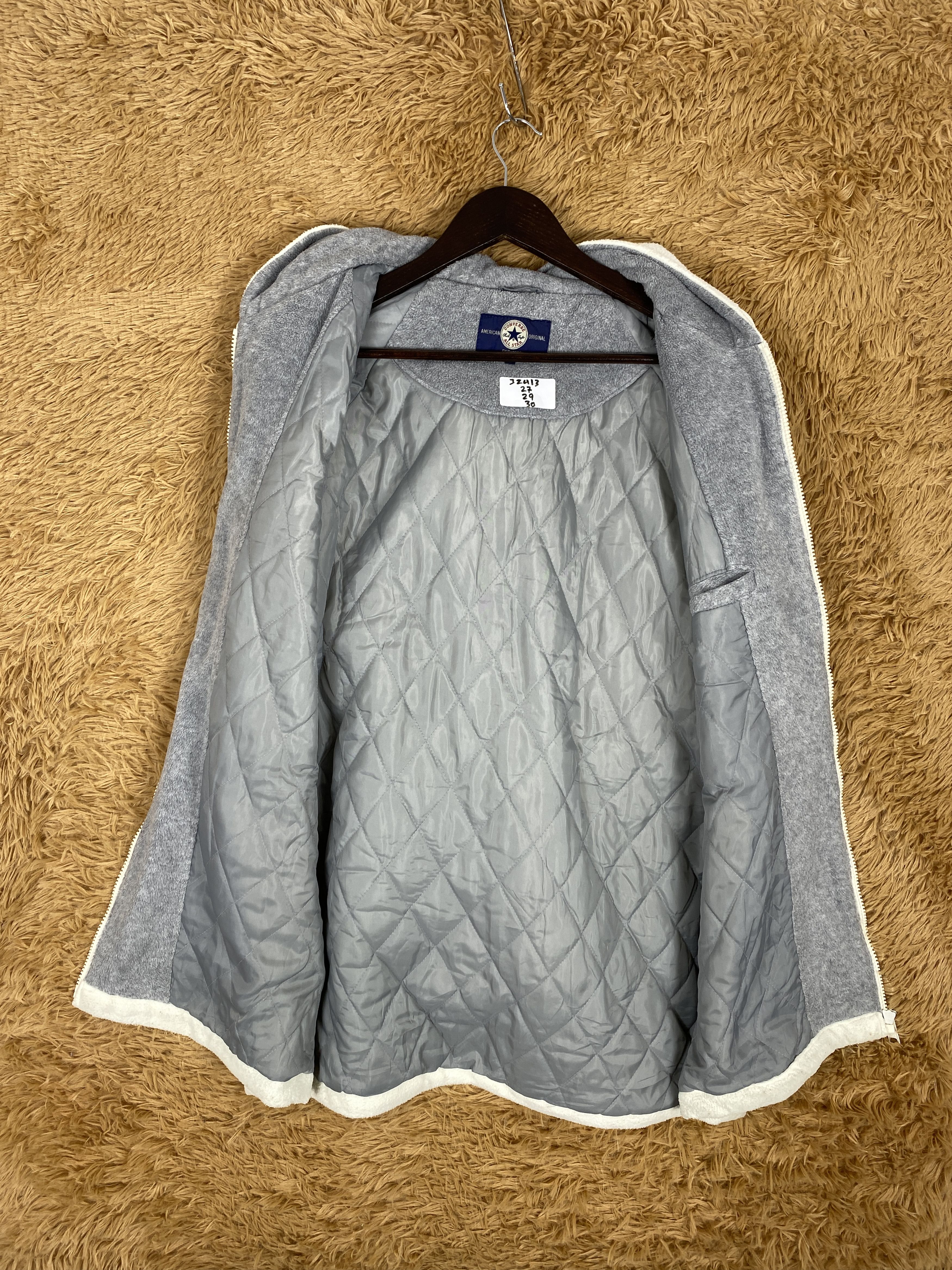 Converse Vintage Converse Hoodie Quilted Lining Jacket Size US L / EU 52-54 / 3 - 7 Thumbnail