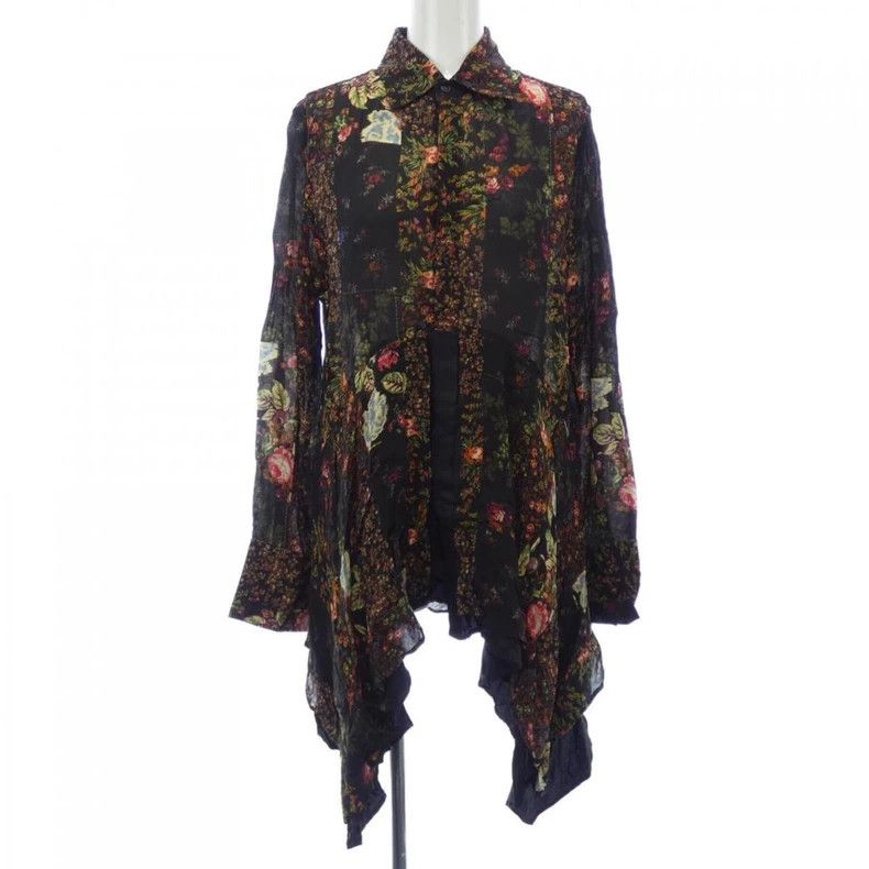 Y's Y's Printed Long Shirt Size XS / US 0-2 / IT 36-38 - 1 Thumbnail