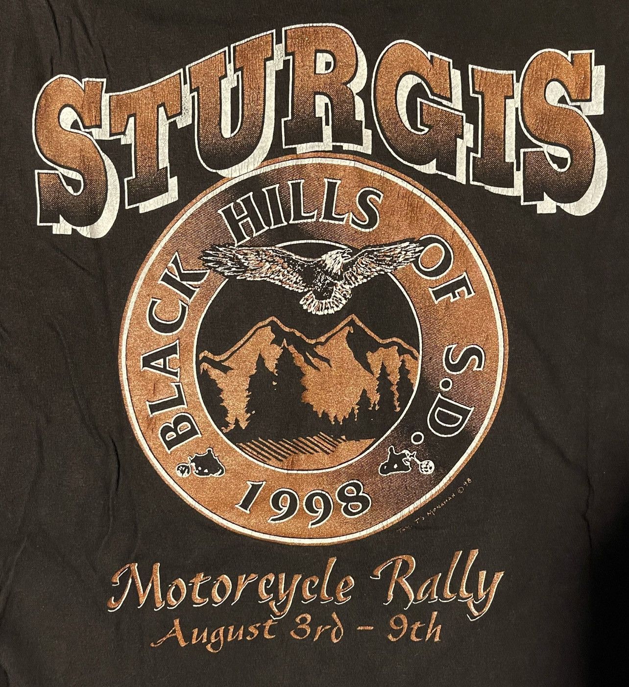 Other 1998 Sturgis 58th anniversary T-Shirt Size US XL / EU 56 / 4 - 5 Thumbnail