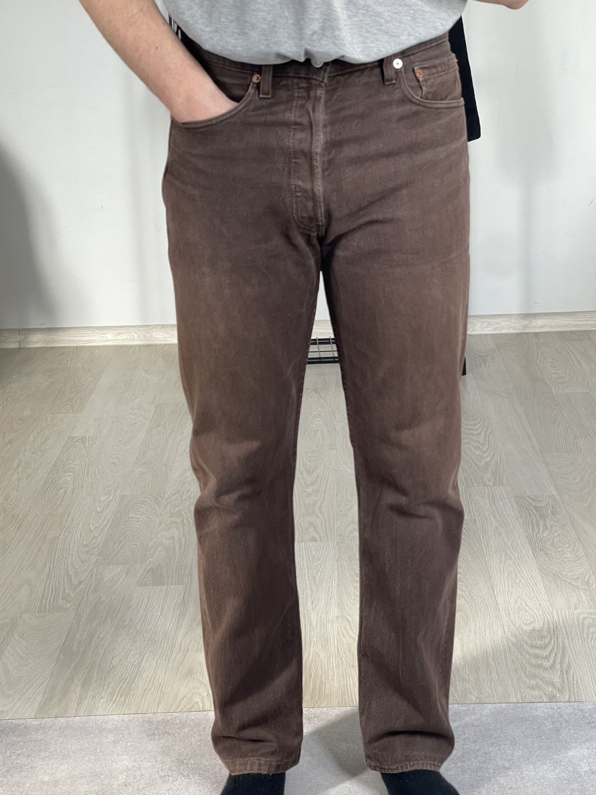 Levi's 90's Vintage Levi's 501 Faded Brown Rare Denim Jeans 32x30 Size US 32 / EU 48 - 7 Thumbnail