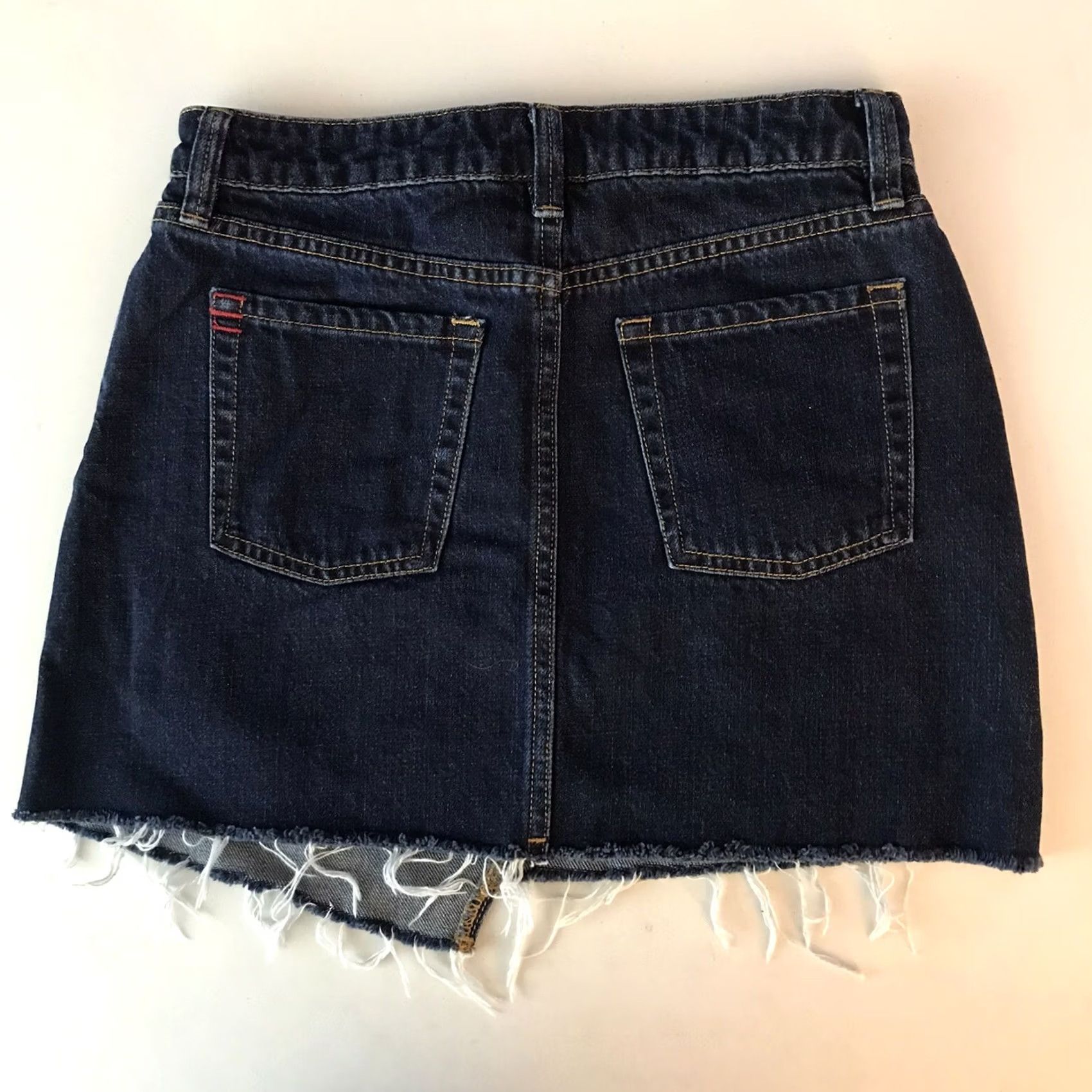 Bdg BDG Denim Skirt Womens Small Urban Outfitters Asymmetrical Mini Frayed Hem NEW Blue Size 28" / US 6 / IT 42 - 3 Thumbnail