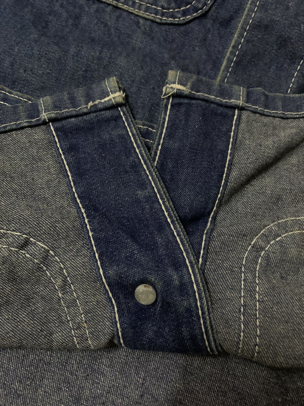 Vintage 💥Vintage Usa Denim Chore Jacket Size US L / EU 52-54 / 3 - 8 Thumbnail