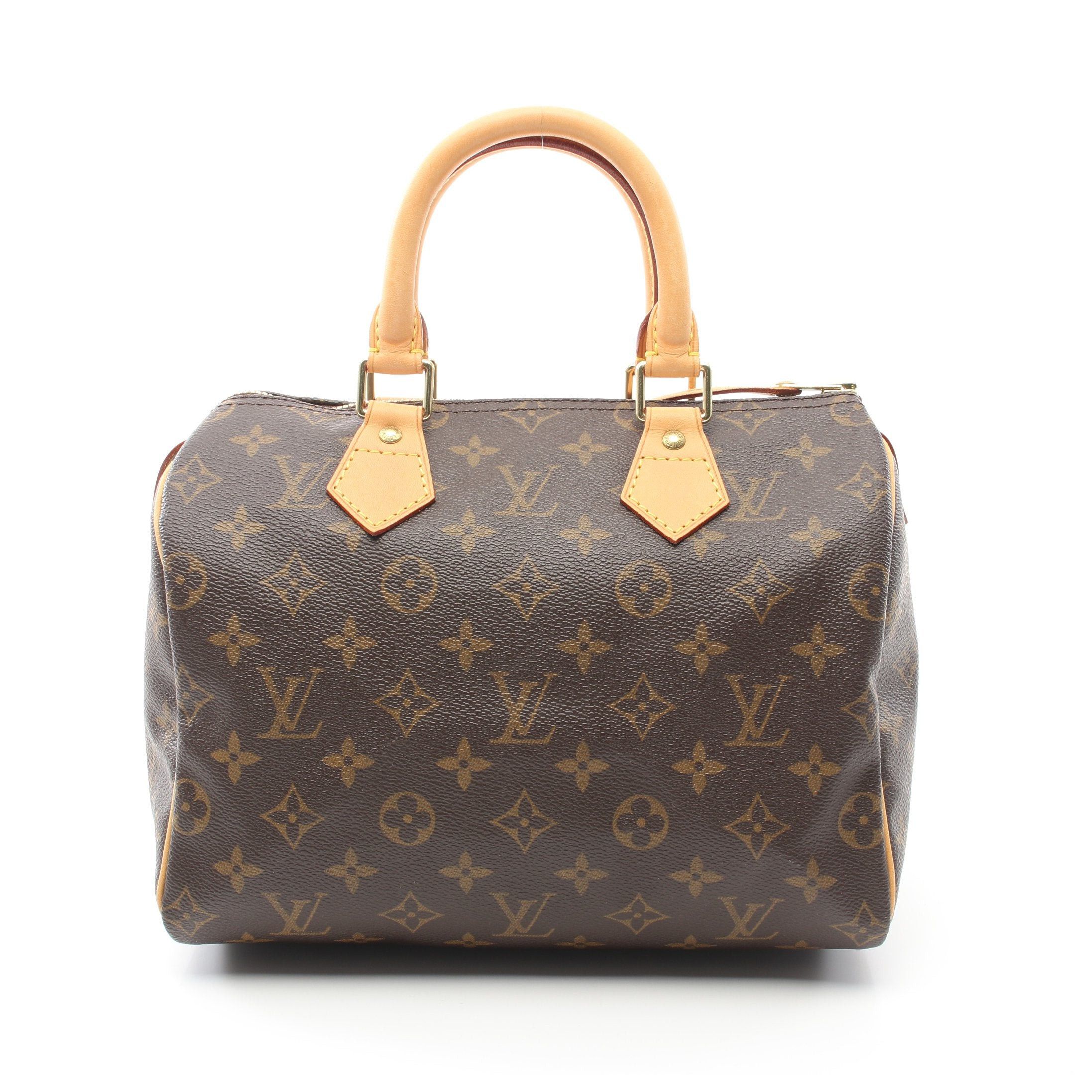 Louis Vuitton Louis Vuitton Speedy 25 Monogram Handbag Leather Brown Size ONE SIZE - 1 Thumbnail