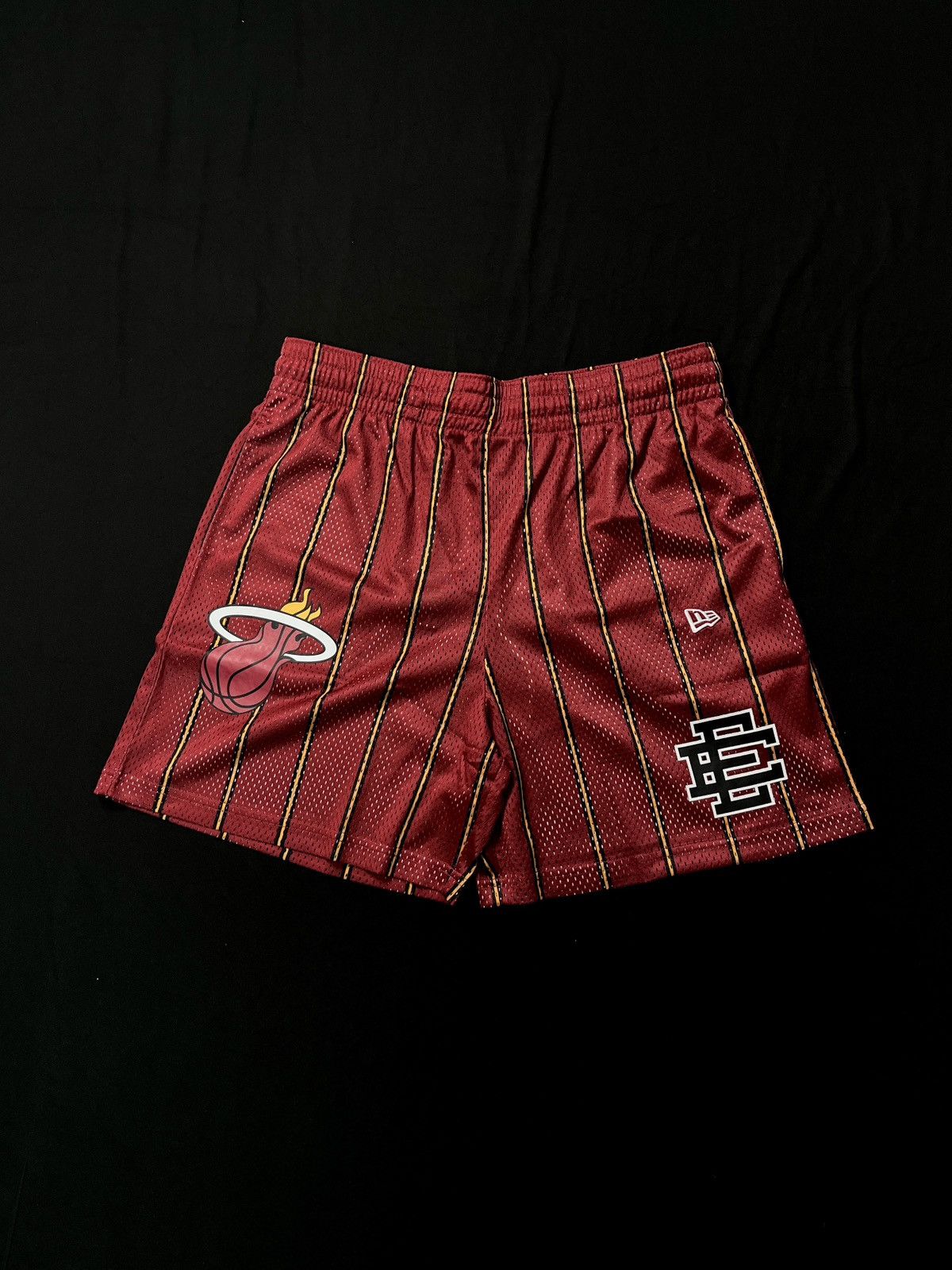image of Eric Emanuel New Era Nba Miami Heats Shorts X-Large in Red, Men's (Size 34)