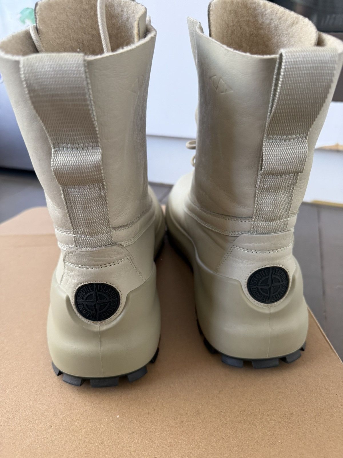 Stone Island Shadow Project Shadow Project Ecru Chapter 2 Duck Boots Size US 11 / EU 44 - 4 Thumbnail