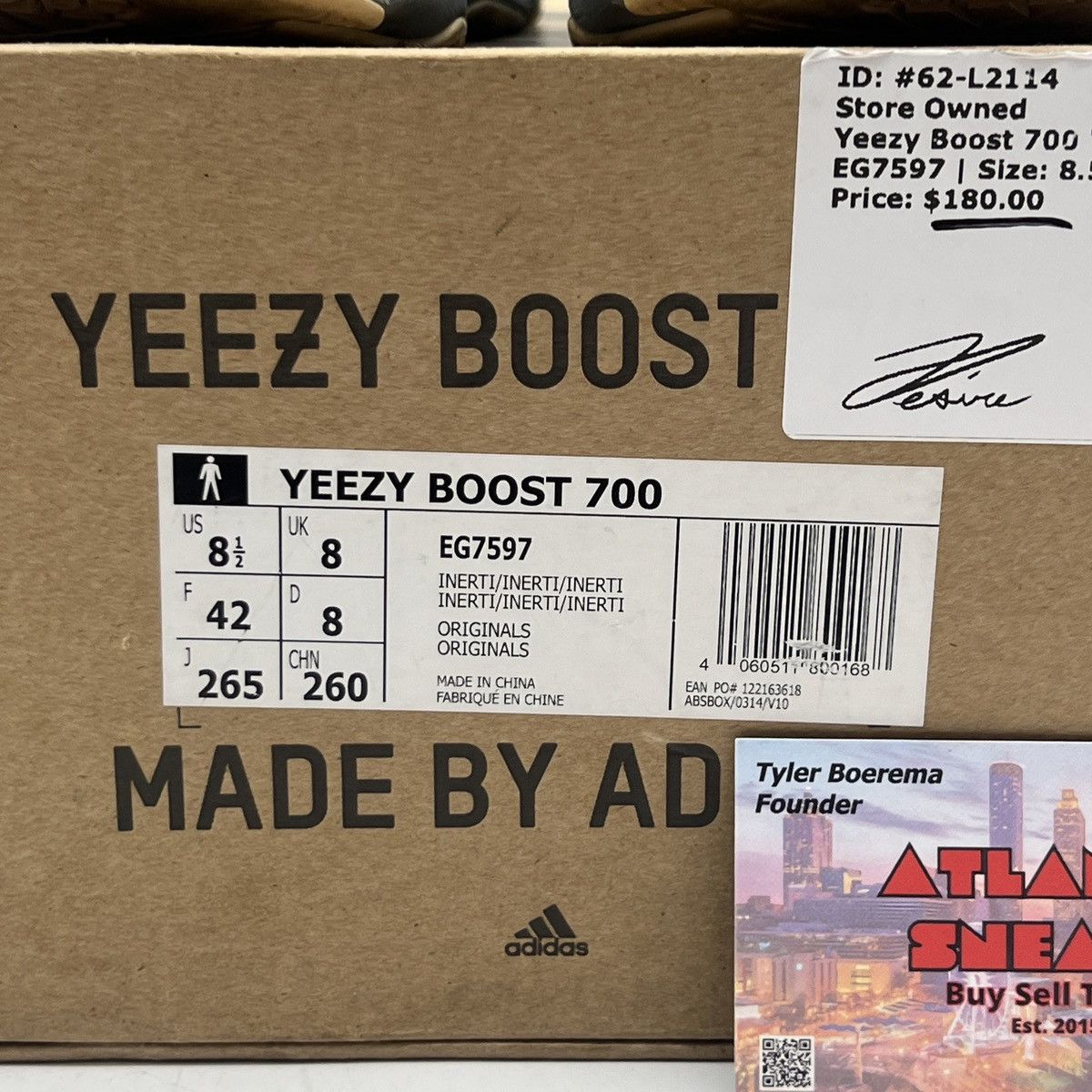 Adidas Yeezy boost 700 inertia Size US 8.5 / EU 41-42 - 6 Thumbnail