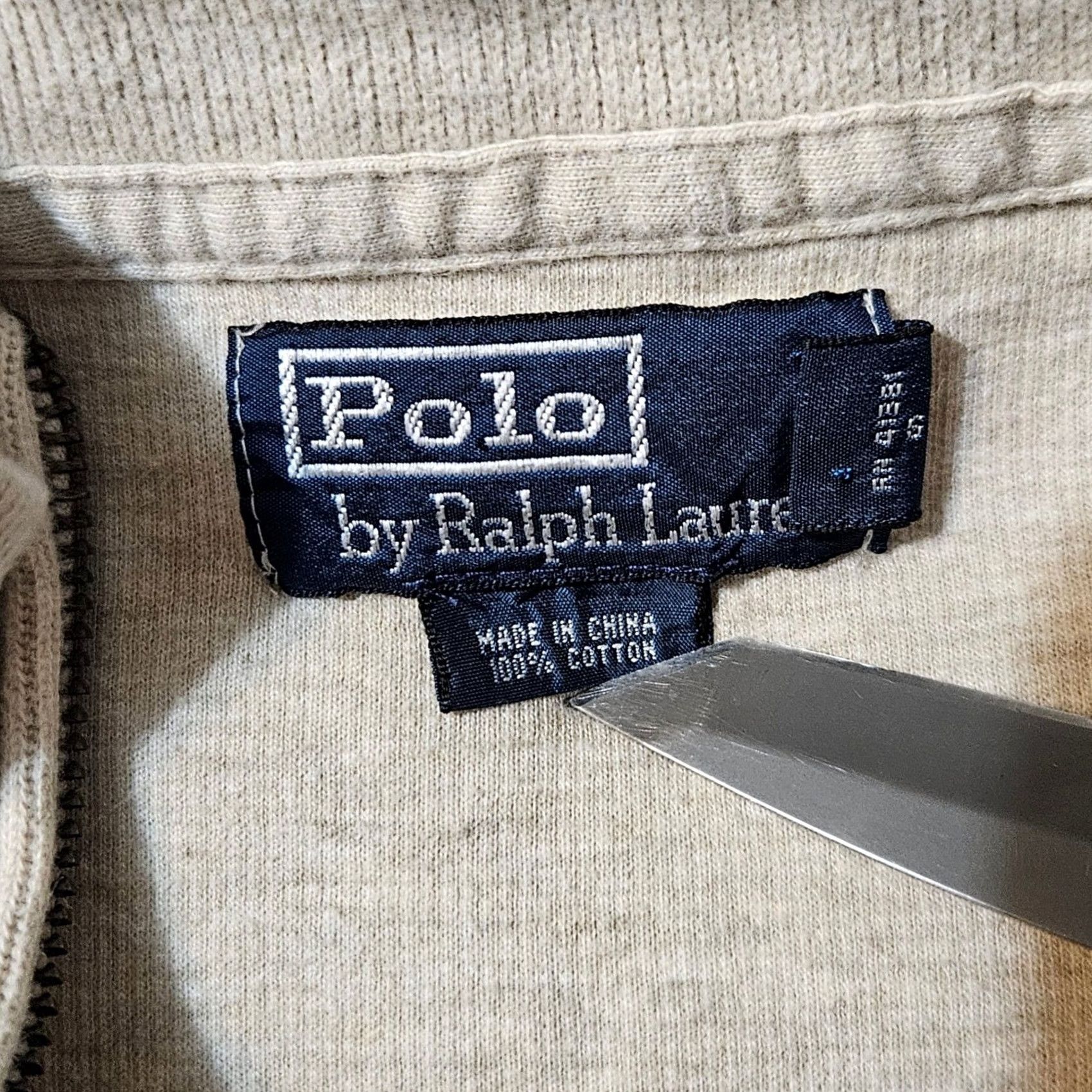 Polo Ralph Lauren Polo Ralph Lauren Sweater Mens Big 2X Cream Zip 2XB Pullover Pony Logo Quarter Size US XXL / EU 58 / 5 - 4 Thumbnail