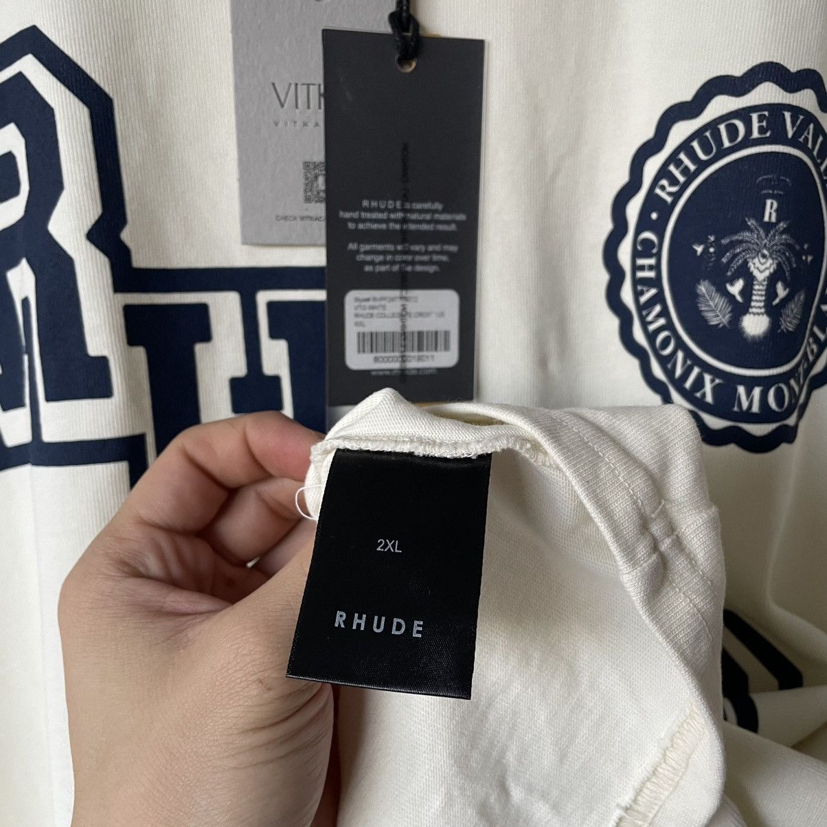 Rhude RHUDE VTG COLLEGIATE TEE Size US XL / EU 56 / 4 - 5 Thumbnail