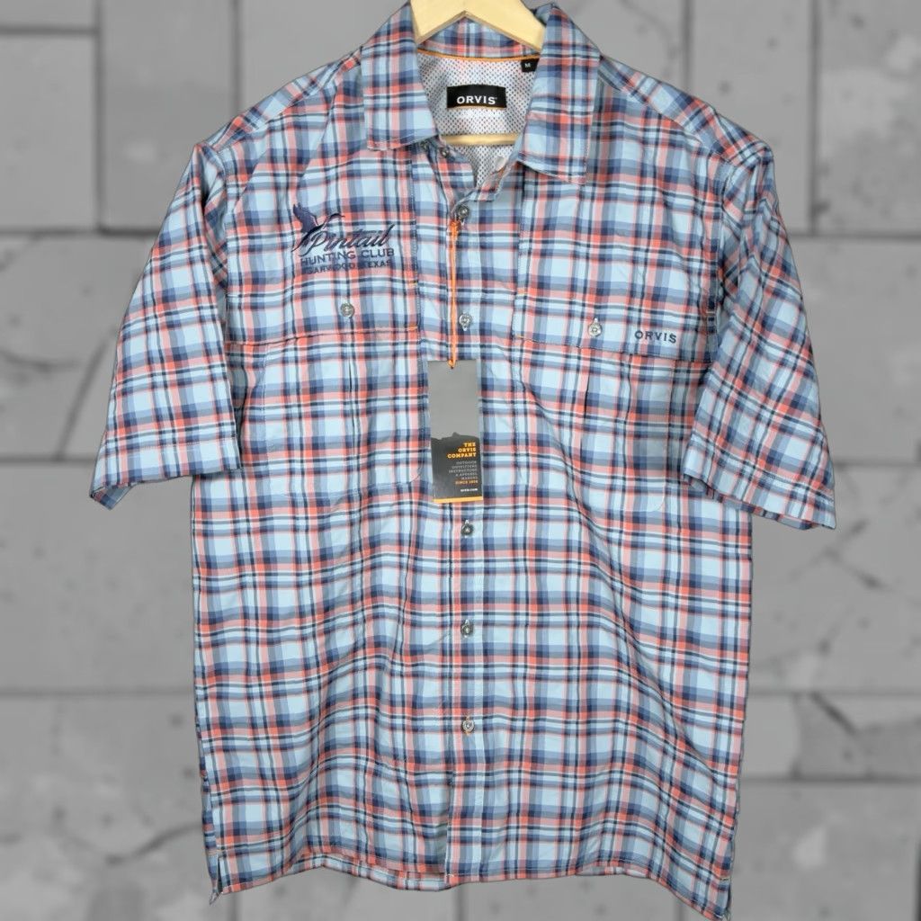 Orvis NWT Orvis Plaid Short Sleeve Button-Down Shirt Mens Size M Multicolor Pattern Vented Button-Up Shirt Size US M / EU 48-50 / 2 - 1 Thumbnail