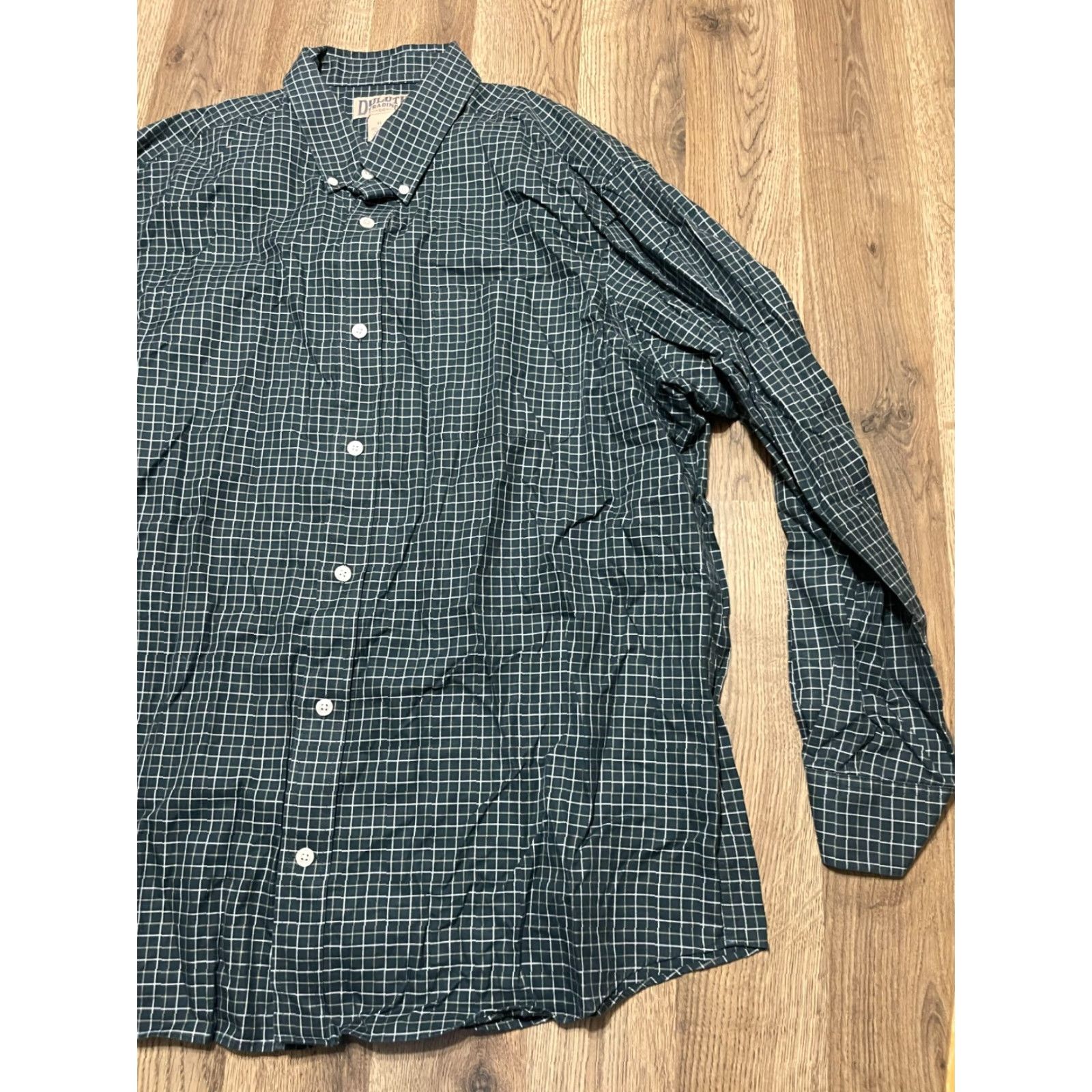 Vintage Duluth Shirt Mens XL Green White Plaid Button Up Long Sleeve Size US XL / EU 56 / 4 - 3 Thumbnail