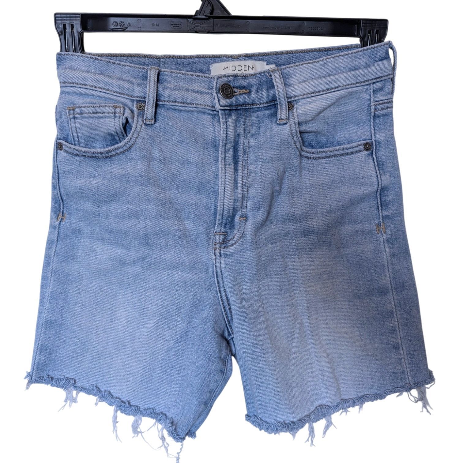 HIDDEN Hidden Jeans Los Angeles Light Wash 5" Denim Shorts Sz 26 Size 26" / US 2 / IT 38 - 1 Thumbnail