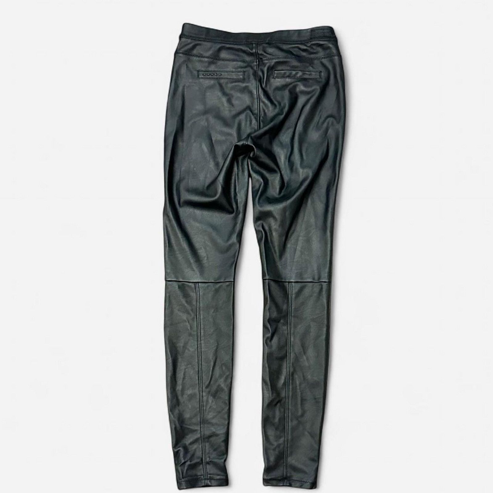 BLANKNYC BLANK NYC black faux leather skinny pants leggings small 25W Size 25" / US 0 / IT 36 - 4 Thumbnail