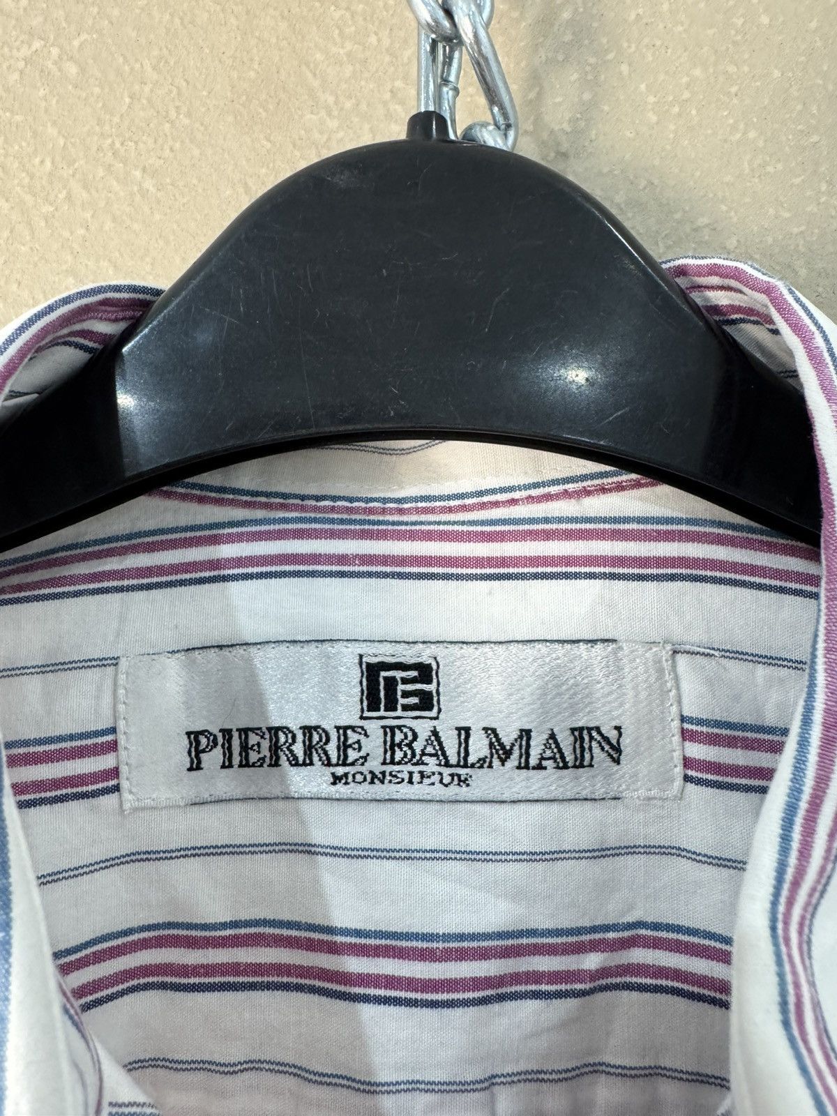 Balmain Striped Pierre Balmain rare designer luxury shirt Size US M / EU 48-50 / 2 - 3 Thumbnail