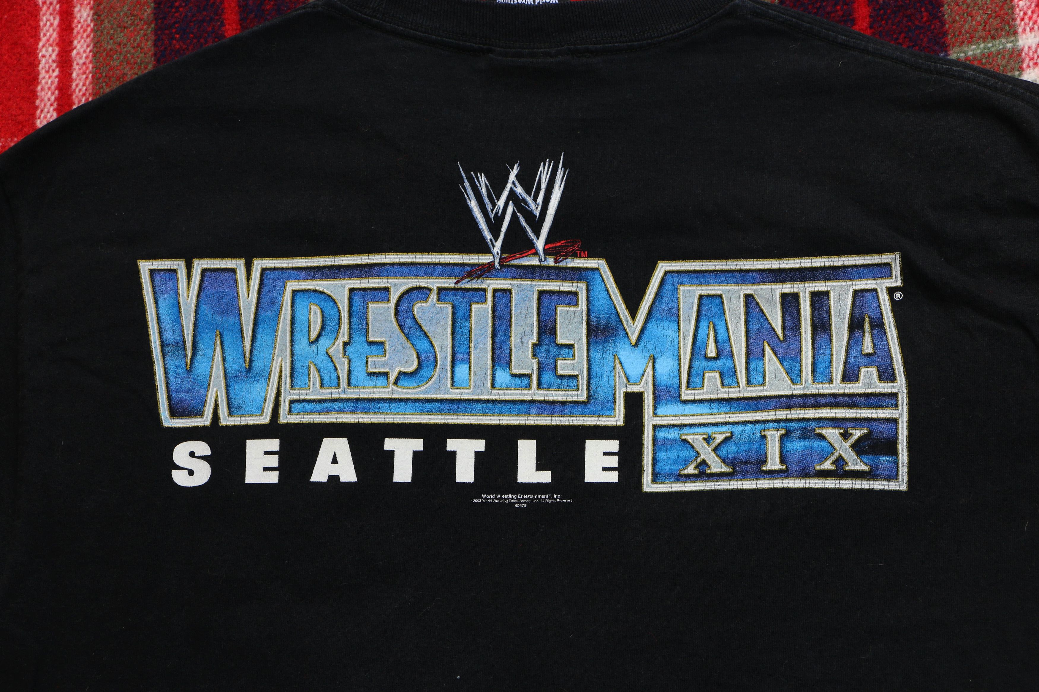 WWE WrestleMania XIX Shirt WWE 2003 The Rock Austin Hogan Size US L / EU 52-54 / 3 - 6 Thumbnail