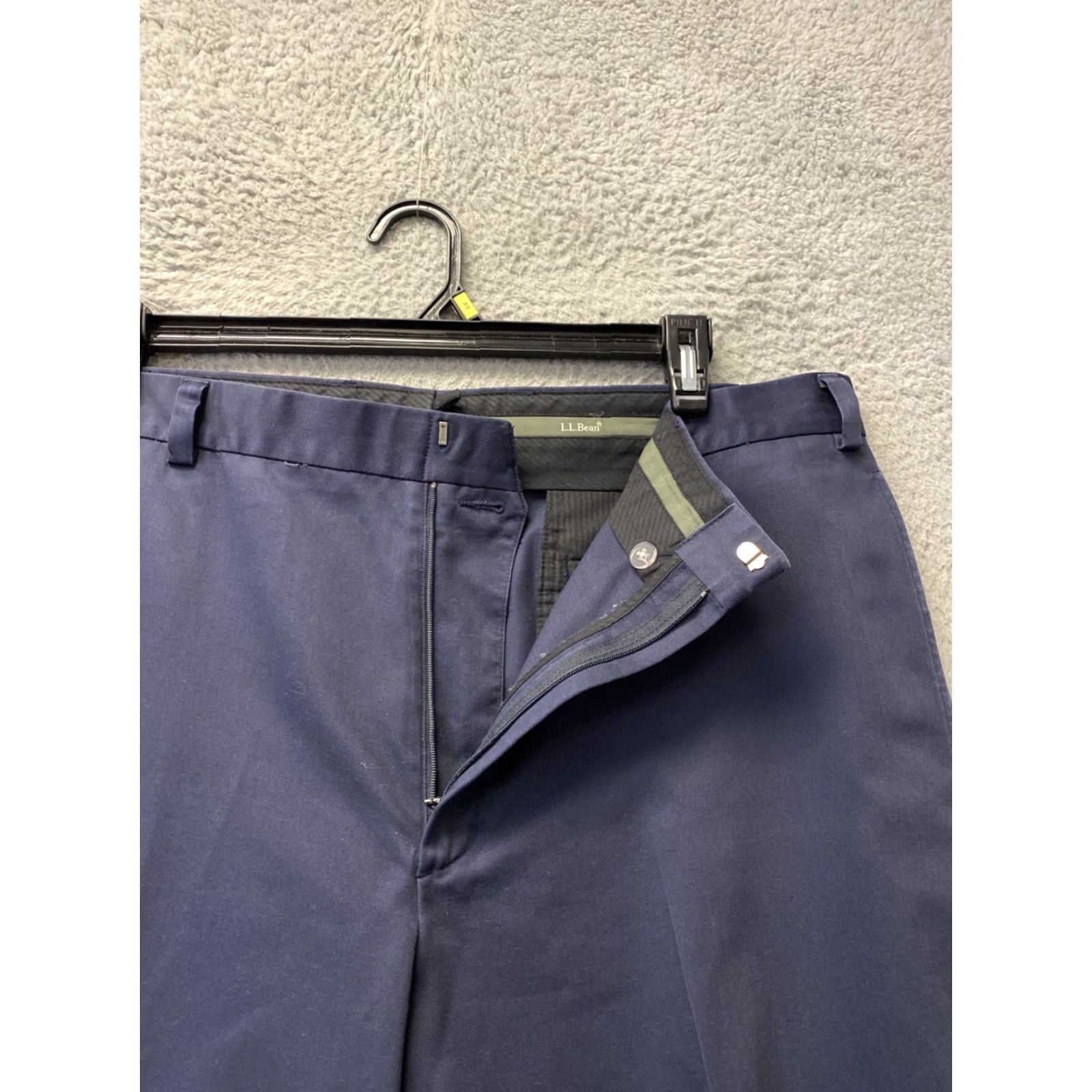 Vintage VINTAGE L.L. Bean Heavy Chino Pants Mens 38x32 Dusty Navy Blue Casual Workwear Size US 38 / EU 54 - 2 Thumbnail