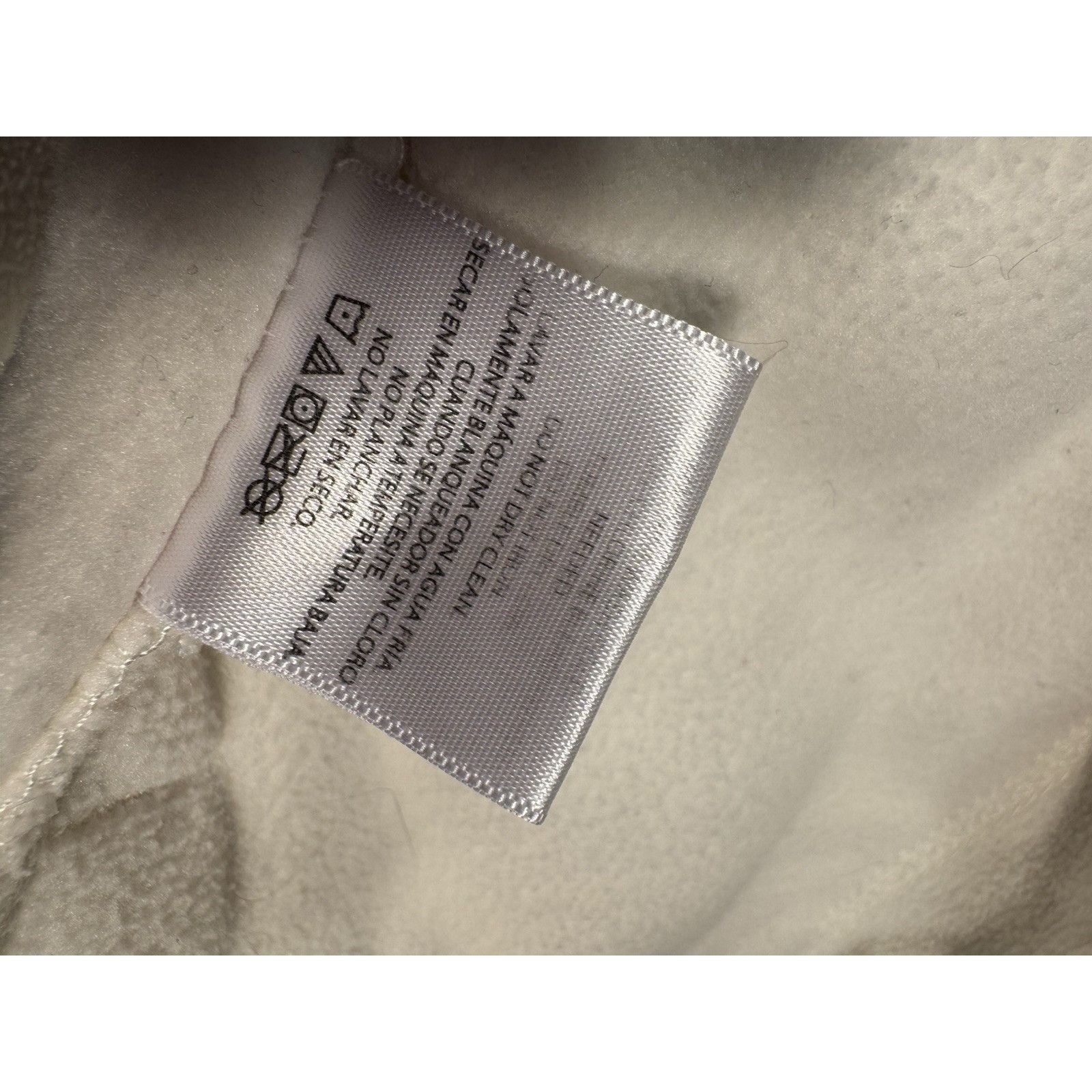 Faded Glory Faded-Glory Women's White Fleece Zipper Sweater Jacket Size Size M / US 6-8 / IT 42-44 - 6 Thumbnail