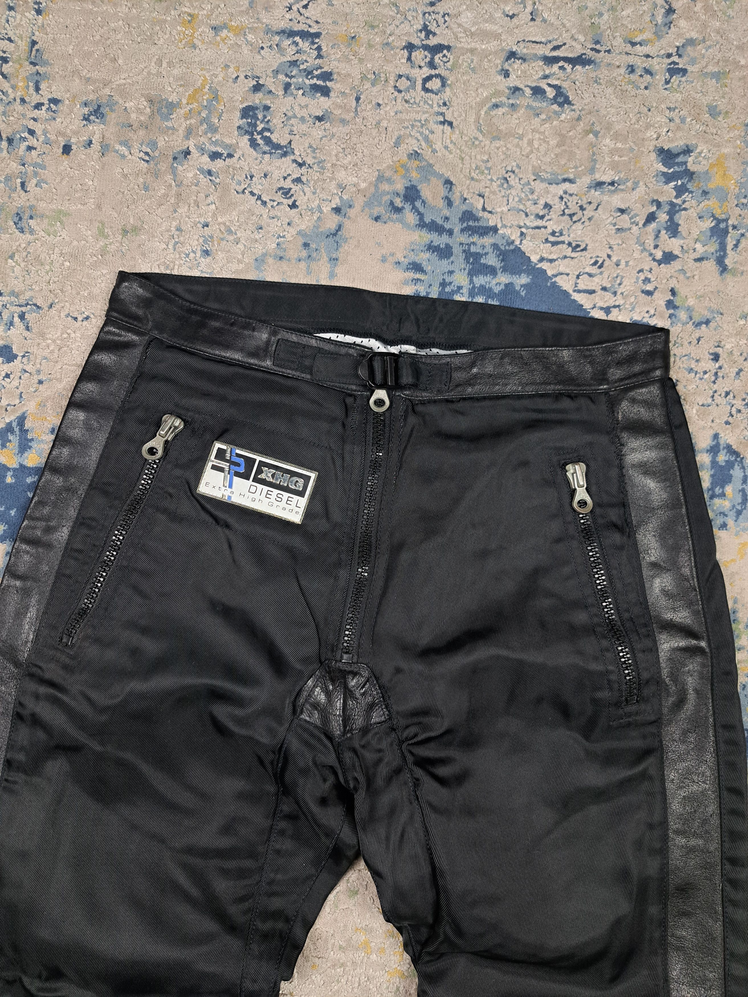 Diesel Very Rare Diesel XHG Leather Details Nylon Pants Avant Garde Size US 32 / EU 48 - 6 Thumbnail