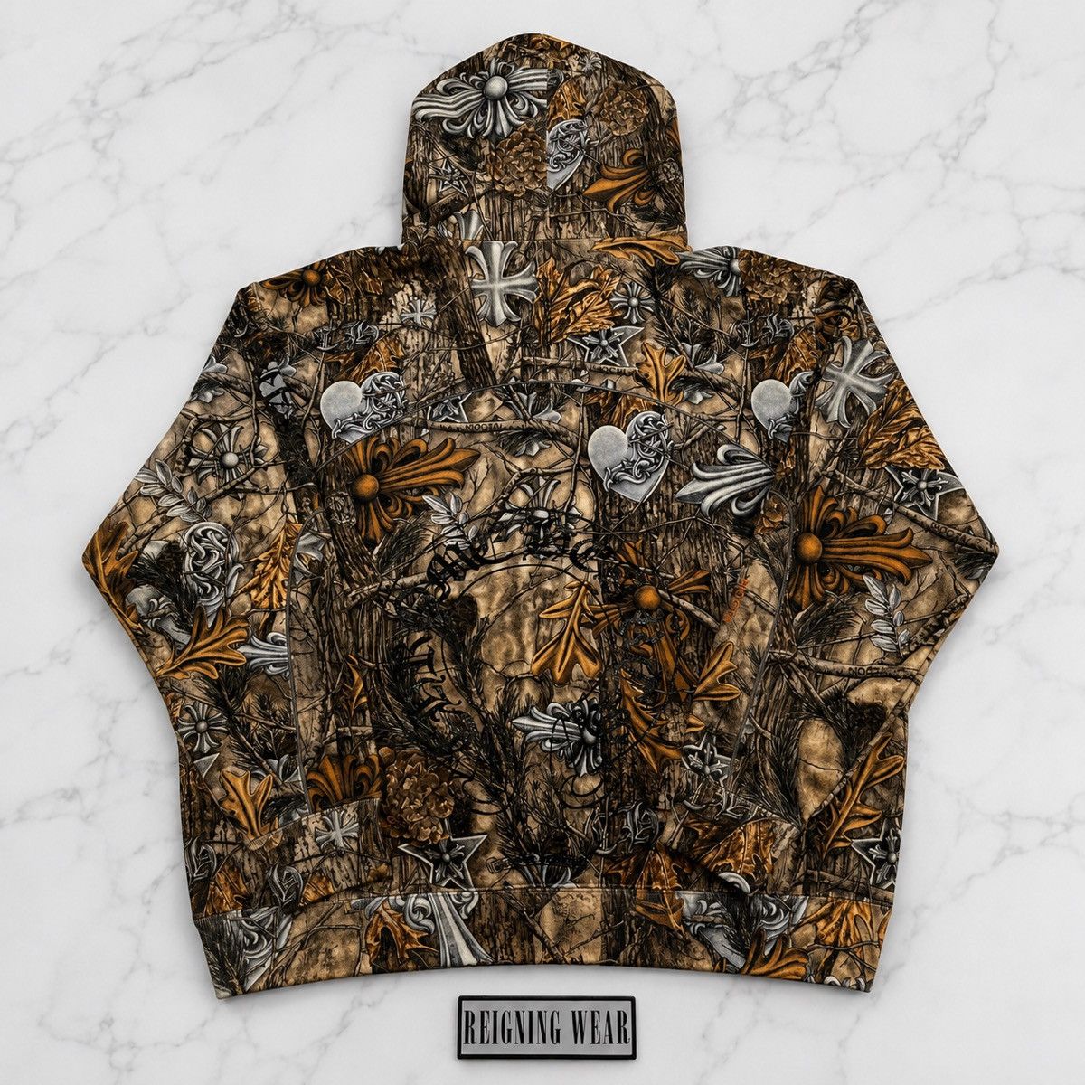 Chrome Hearts × Drake Chrome Hearts Nocta Drake Camo Hoodie Horseshoe Size US XXL / EU 58 / 5 - 2 Thumbnail