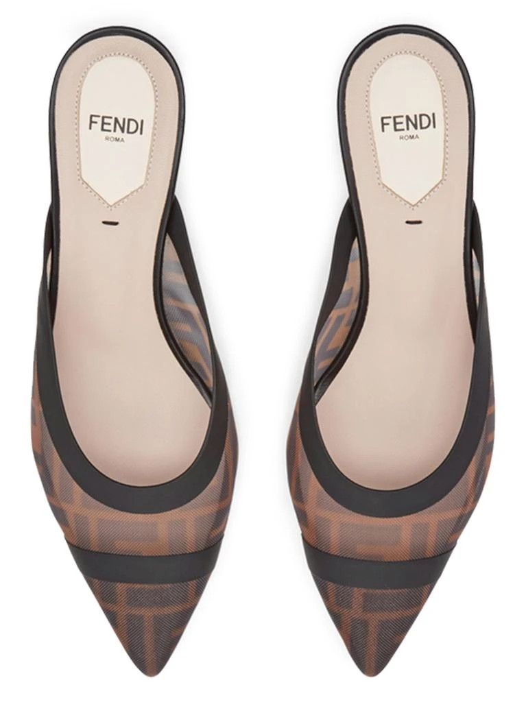 Fendi o1B3y1r0326 Colibrì Mules in Brown/Black Size US 6 / IT 36 - 4 Thumbnail