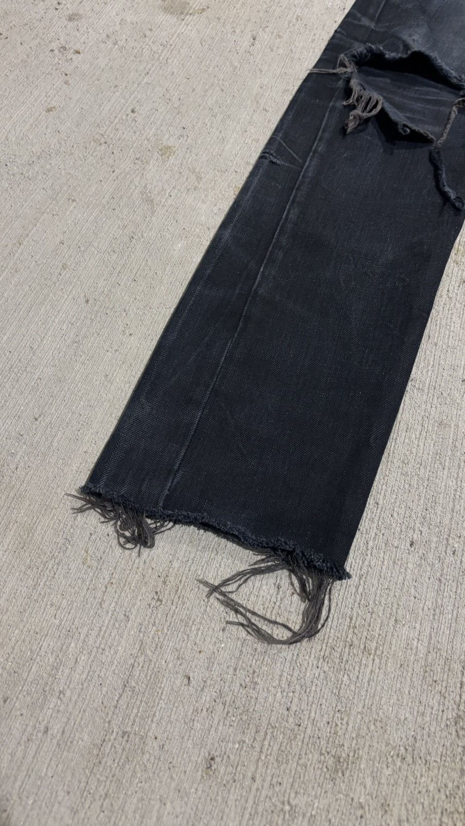 Rick Owens Drkshdw Rick Owens Distressed Detroit Cut Denim Size US 32 / EU 48 - 7 Thumbnail