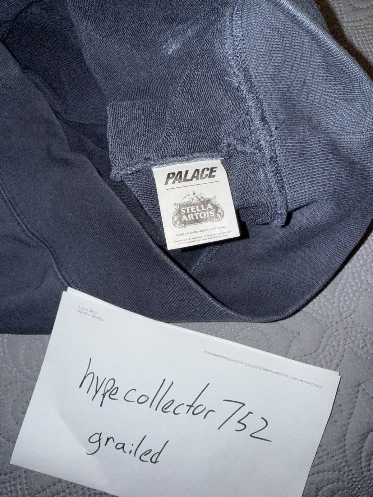 Palace Palace x Stella Artois Hoodie 2021 Size US L / EU 52-54 / 3 - 4 Thumbnail
