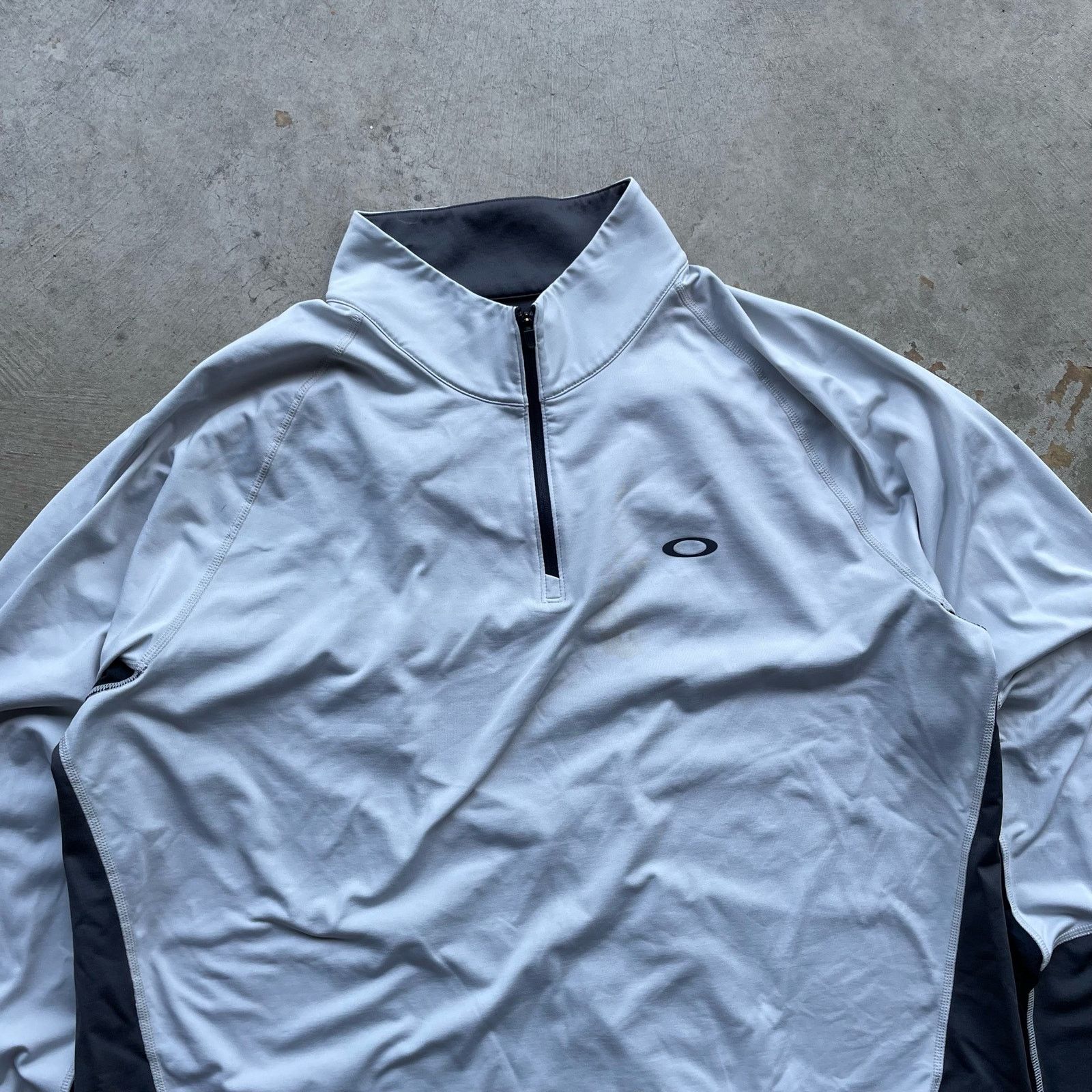 Vintage OAKLEY JACKET TECH 1/4 ZIP GREY XX-LARGE NYLON Size US XXL / EU 58 / 5 - 3 Thumbnail
