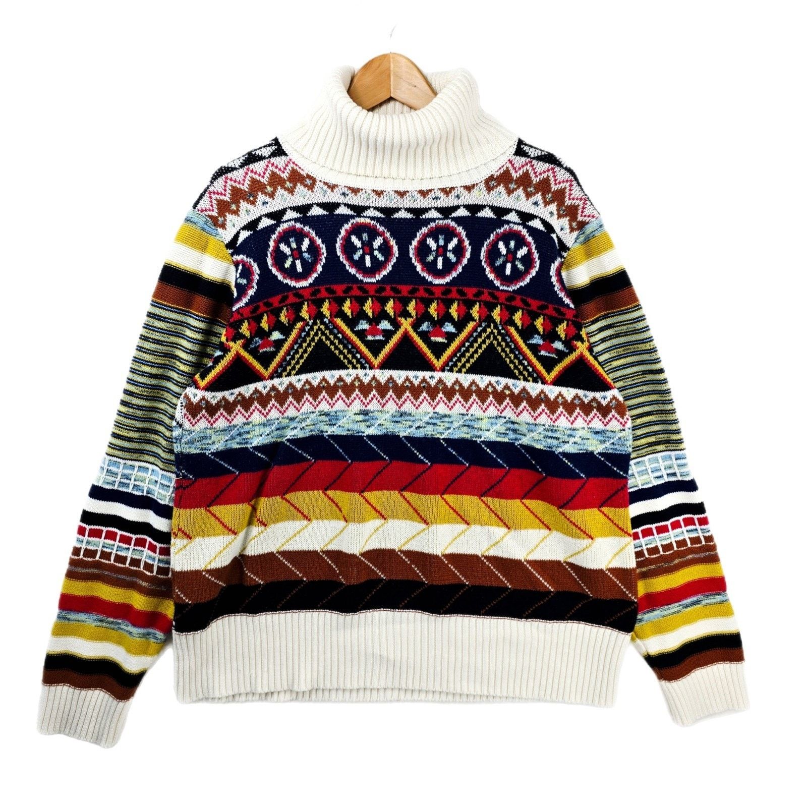 Other Suzanne Betro Weekend L Knit Cowl Neck Sweater Boho Prairie Size L / US 10 / IT 46 - 1 Thumbnail