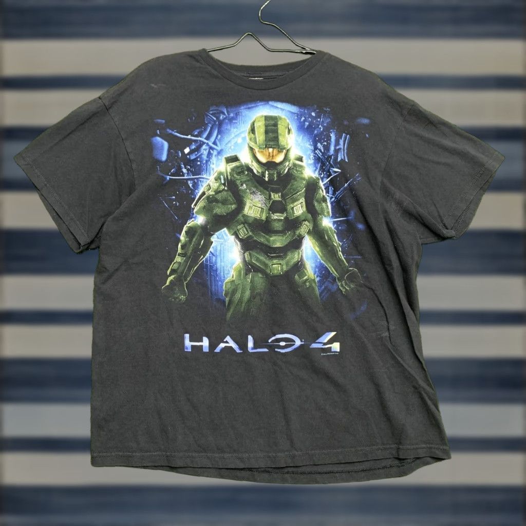 Halo Halo 4 Shirt Mens XL Black Master Chief Video Game Xbox Gamer Graphic T-Shirt Size US XL / EU 56 / 4 - 1 Thumbnail
