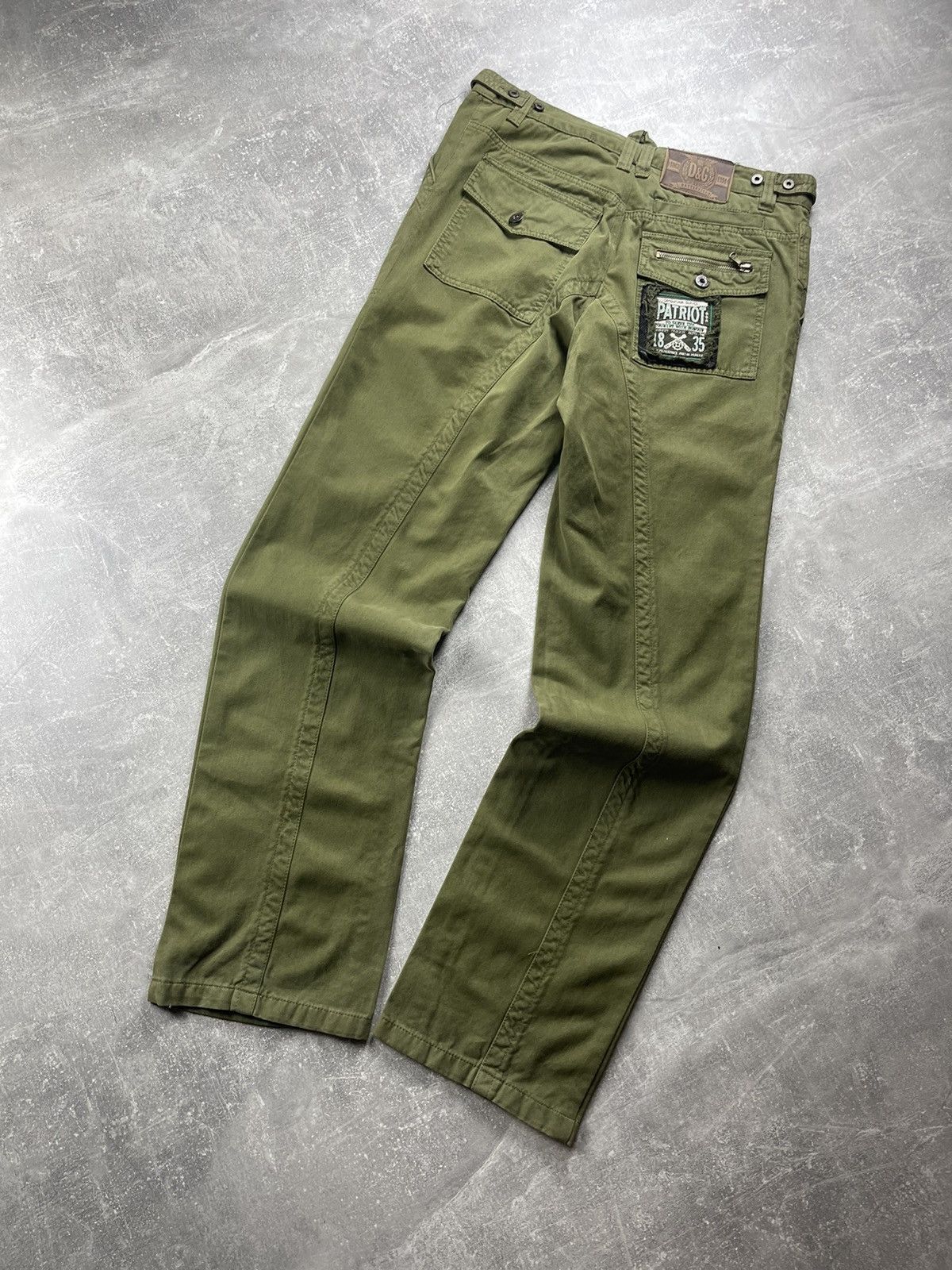 Dolce & Gabbana Dolce & Gabbana Patriot Utility Cargo Pants Olive Green Size US 33 - 1 Thumbnail