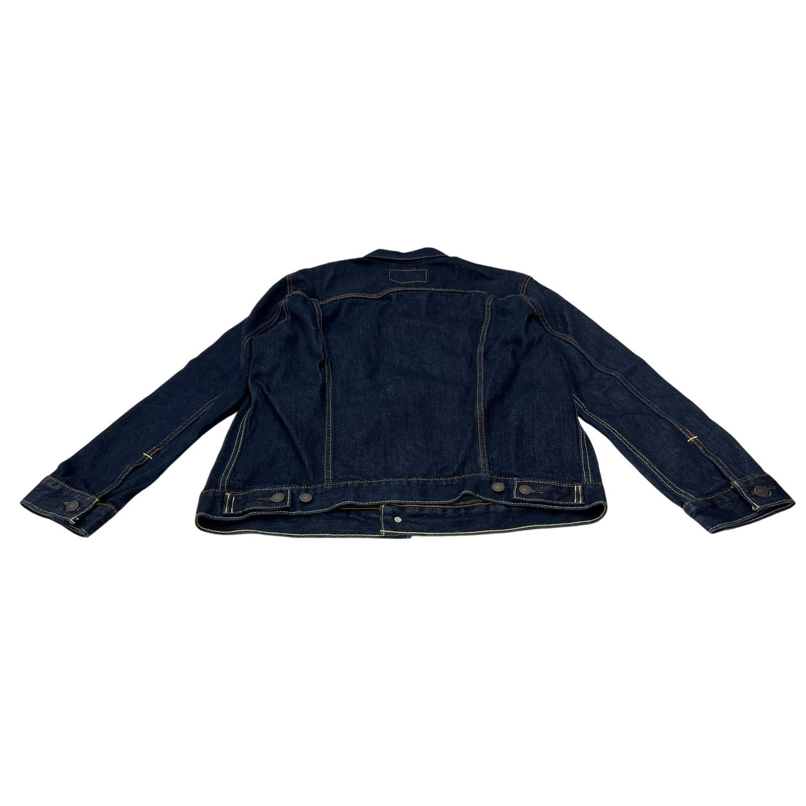 Levi's *9-37 LEVI Men's Denim Trucker Jacket Dark Wash Size XL Size US XL / EU 56 / 4 - 2 Thumbnail