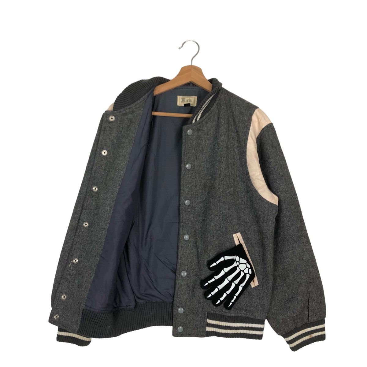 Japanese Brand 🔥90’s VINTAGE WOOL VARSITY JACKET M.WIN ISSEY MIYAKE Size US L / EU 52-54 / 3 - 8 Thumbnail