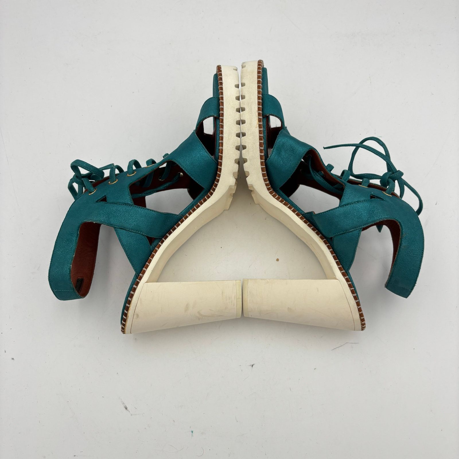 Missoni Missoni Lace Suede Sandals Block Gladiator Heel Shoes Size US 10 / IT 40 - 7 Thumbnail