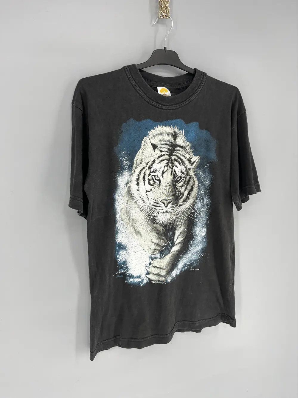 Other Vintage Y2K 90s Tiger Face Boxy Fit Tee Zip It London Size US L / EU 52-54 / 3 - 2 Thumbnail