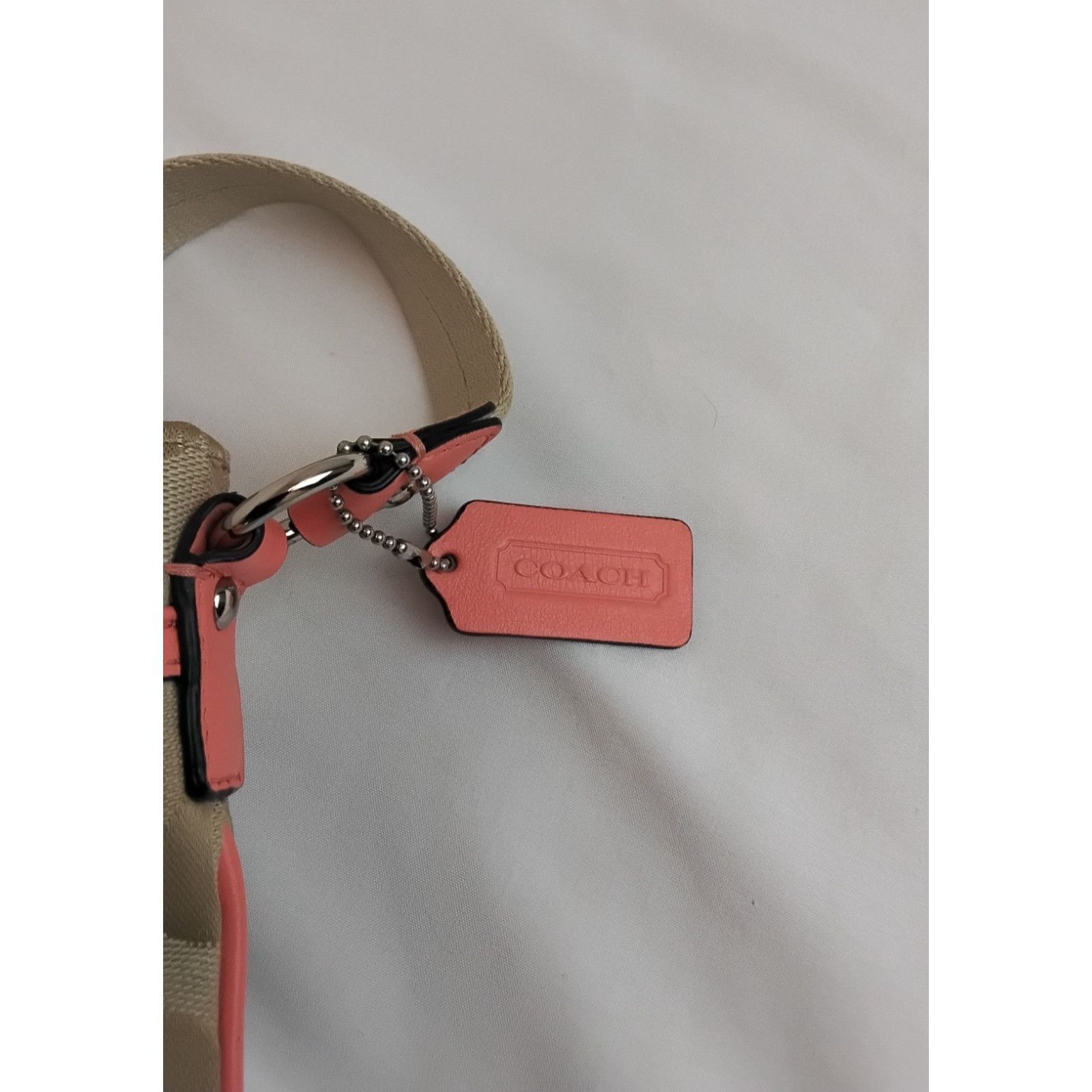 Coach Coach Handbag Signature C Logo Crossbody Khaki & Peach Size ONE SIZE - 6 Thumbnail