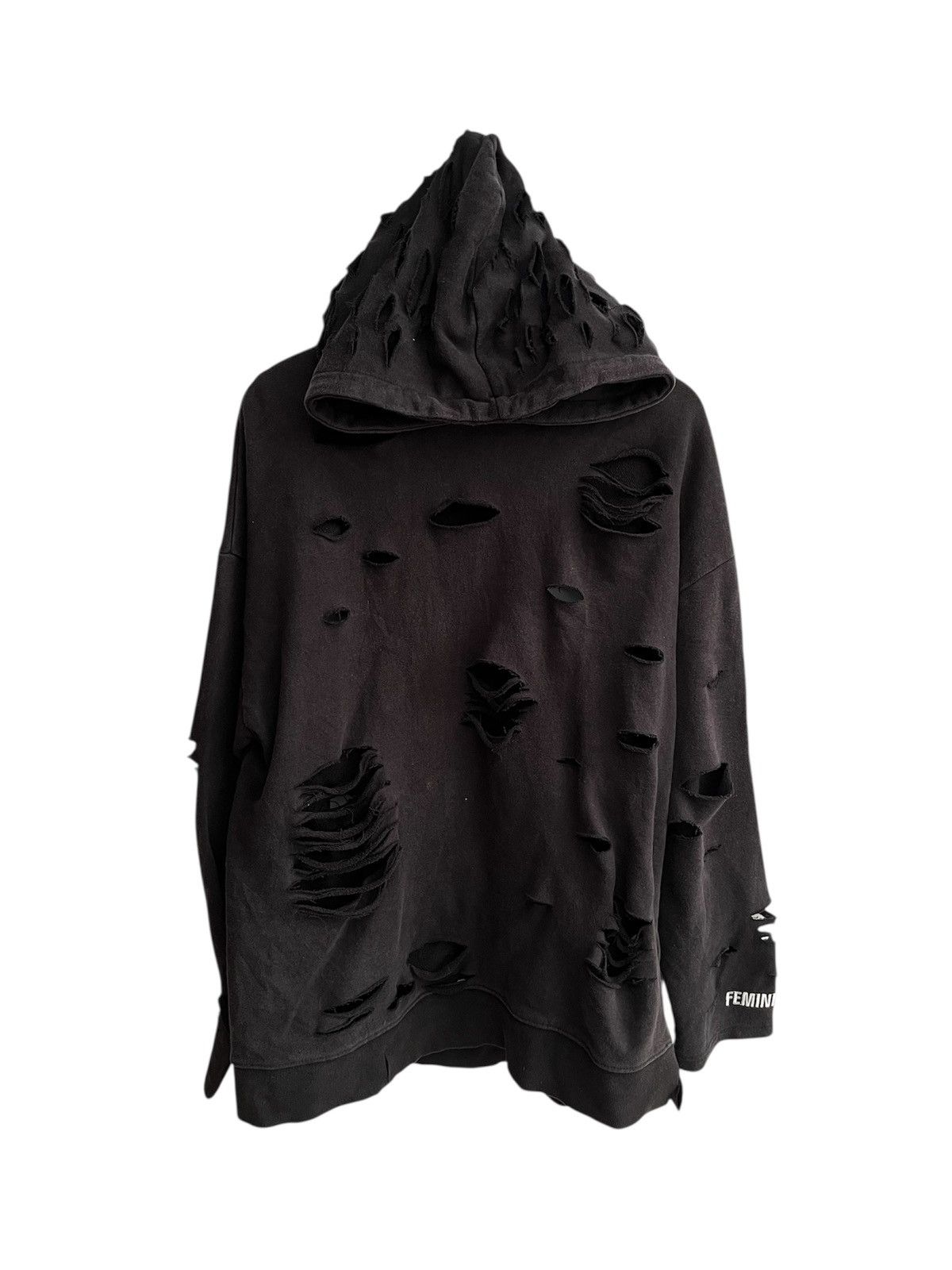 KMRii Ad Hoc Crazy Distressed Hoodie Punk Lgb Balenciaga style Size US M / EU 48-50 / 2 - 1 Thumbnail