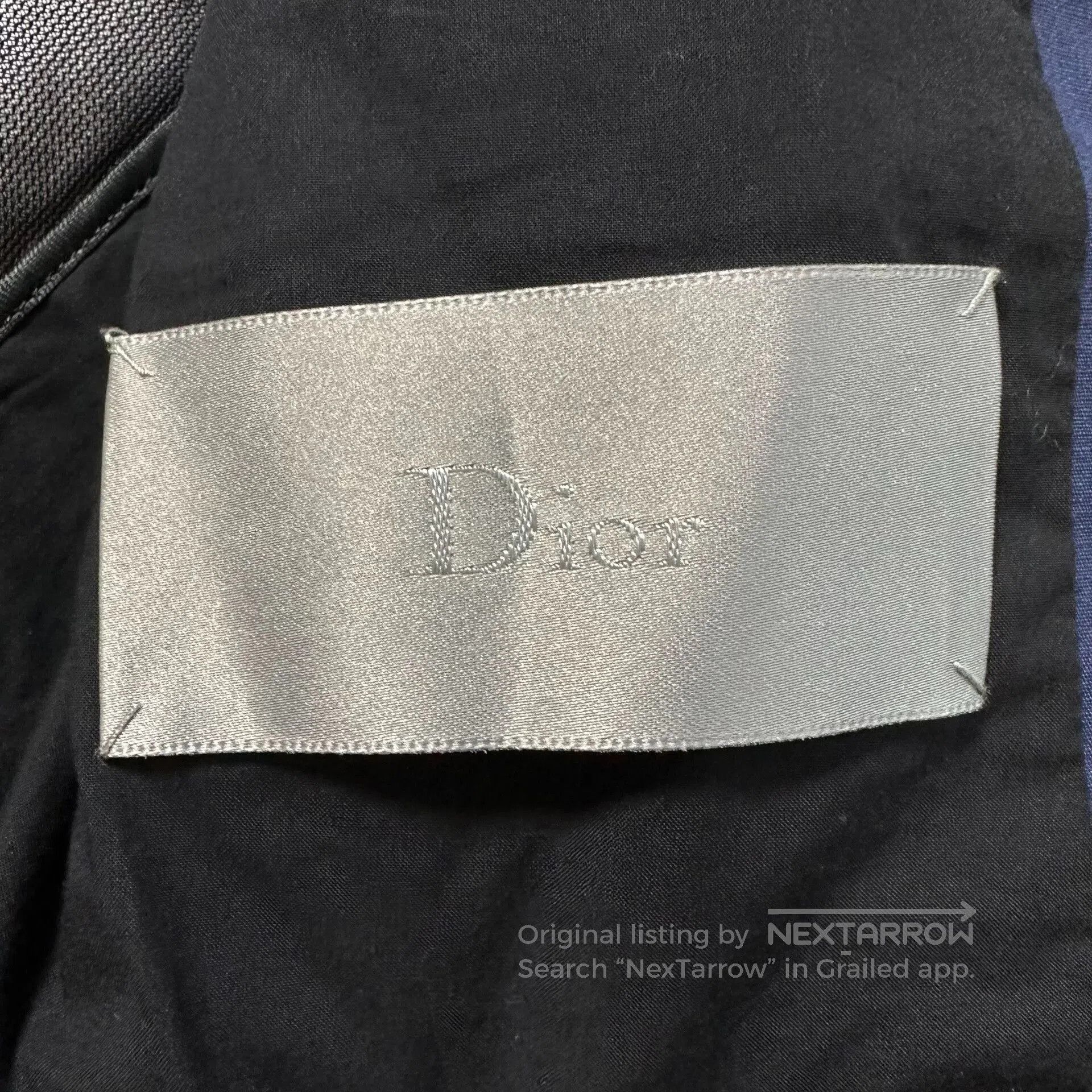 Dior Dior Double-Breasted Dark Blue Trench Coat. Size US L / EU 52-54 / 3 - 5 Thumbnail