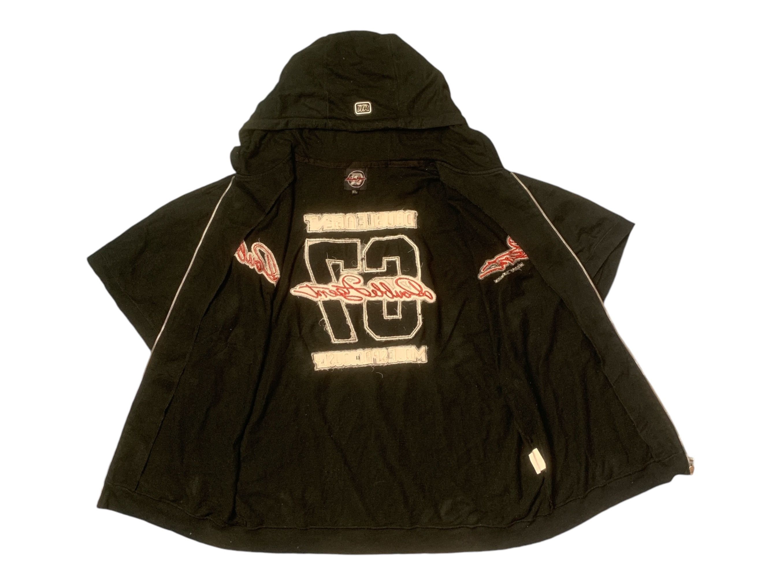 Japanese Brand Rare Design Double Agent Short Sleeve Hoodie Size US XXL / EU 58 / 5 - 3 Thumbnail