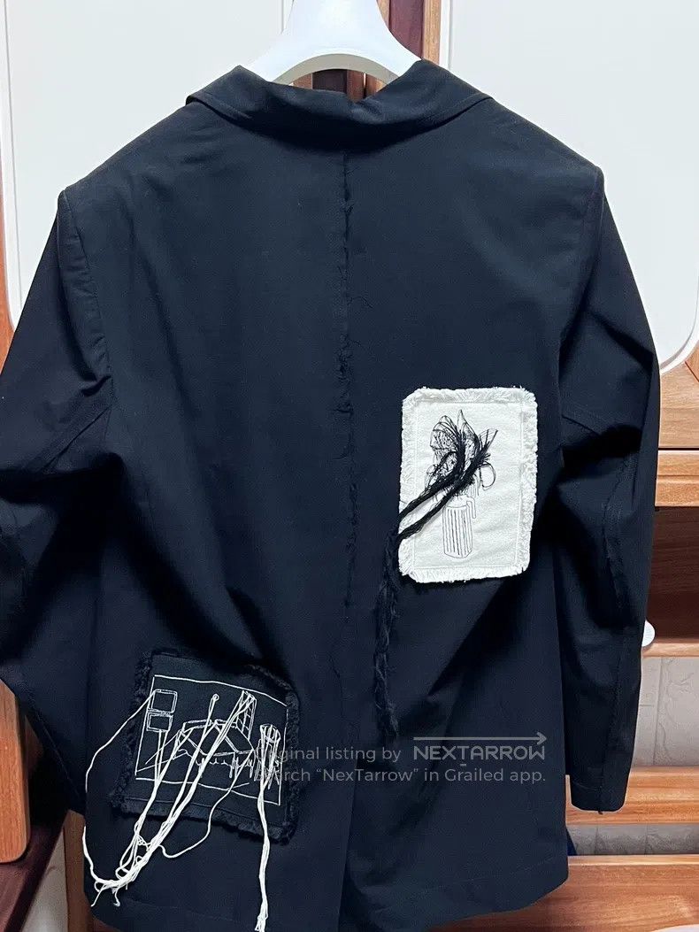 Song For The Mute SONG FOR THE MUTE Sticker-hanging coat Size 52S - 2 Thumbnail