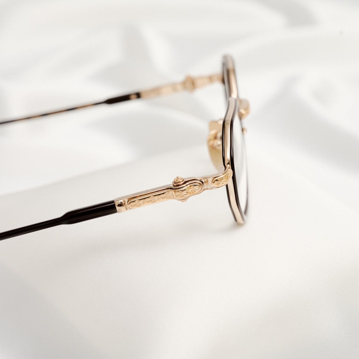 Chrome Hearts CHROME HEARTS TATTERS CLASSIC BROWN - GOLD PLATED GLASSES Size ONE SIZE - 3 Thumbnail