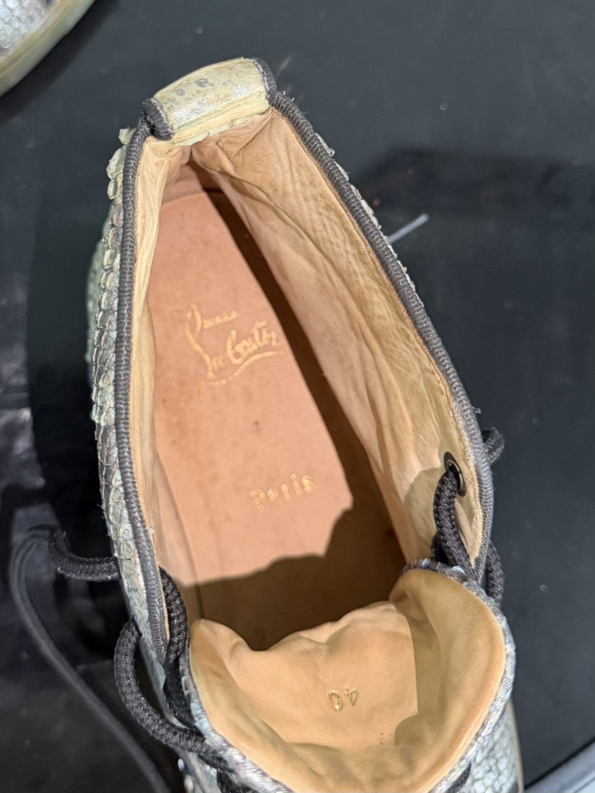 Christian Louboutin Vintage Christian Louboutin Louis Python Strass High Top Size US 7.5 / EU 40-41 - 7 Thumbnail