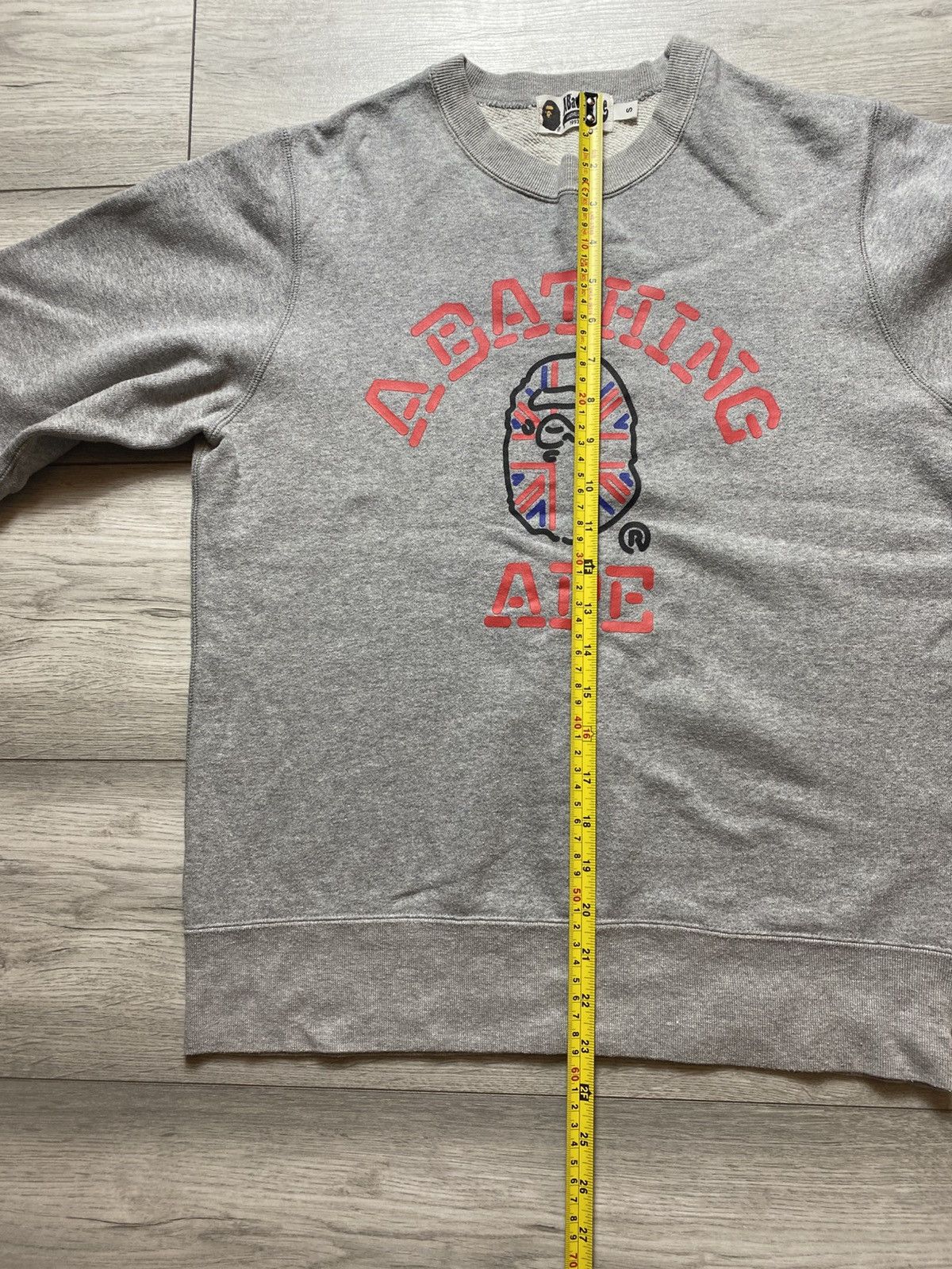 Bape Bape union jack logo sweatshirt Size US S / EU 44-46 / 1 - 12 Thumbnail