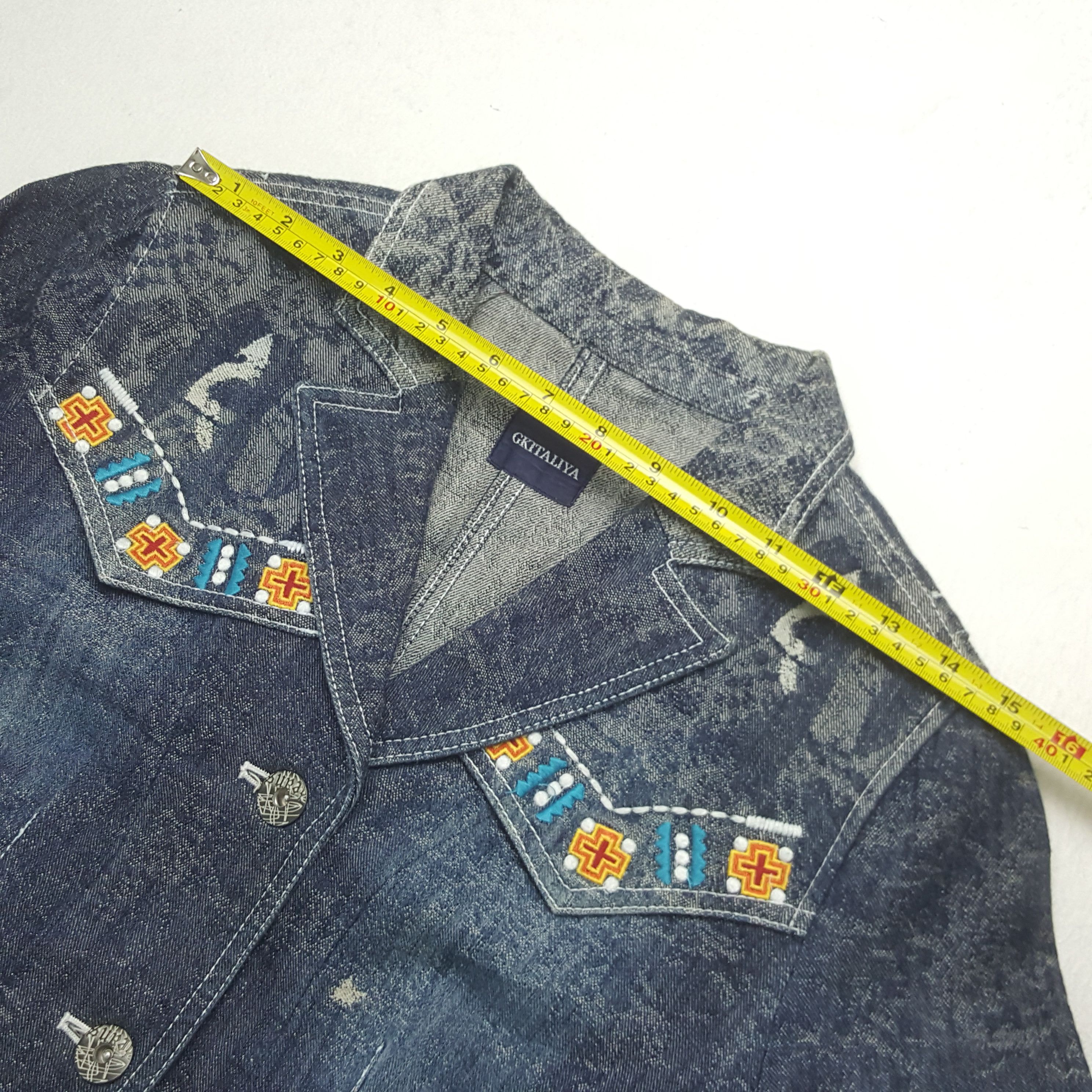 Japanese Brand Vintage Gkitaliya Japanese Brand Denim Jacket C296N9 Size XS / US 0-2 / IT 36-38 - 6 Thumbnail