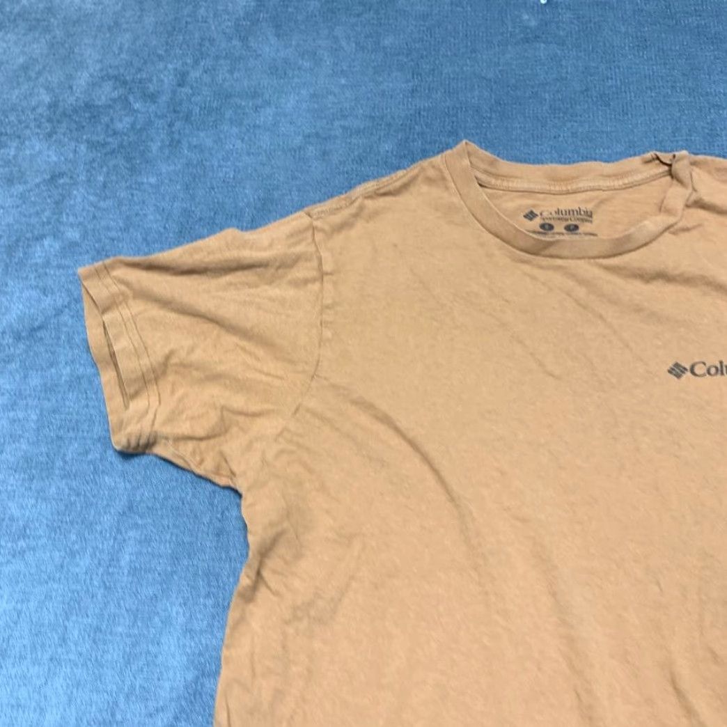 Logo 7 Columbia T-Shirt Mens Small Brown Cotton Graphic Print Logo Casual Outdoor Club Size US M / EU 48-50 / 2 - 4 Thumbnail