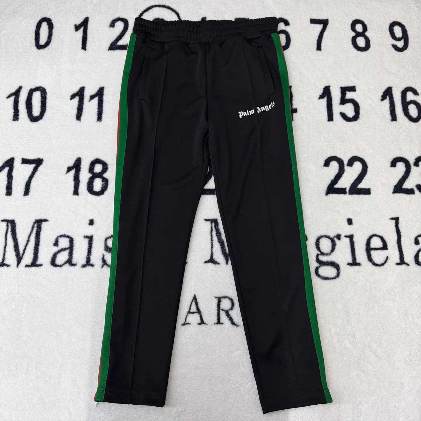 Palm Angels Palm Angels Red & Green Striped Pants Q10 Size US 38 / EU 54 - 1 Thumbnail