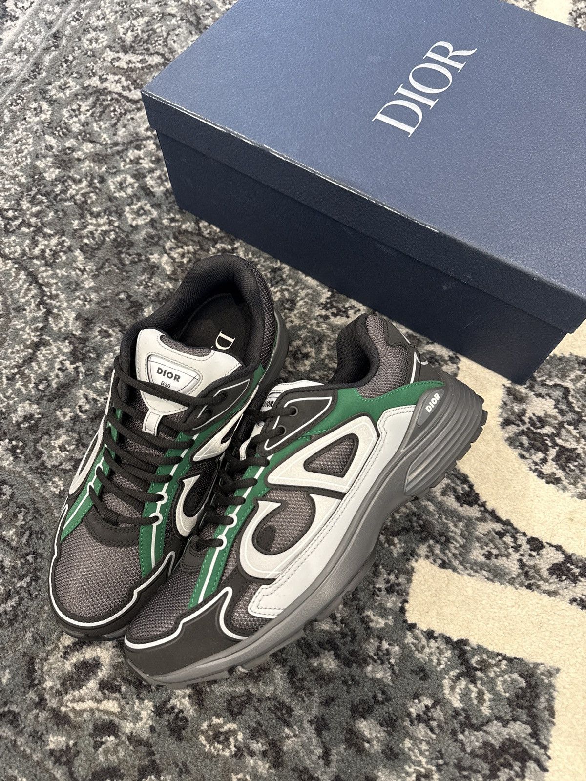 Dior B30 Reflective CD30 - Deep Grey Green