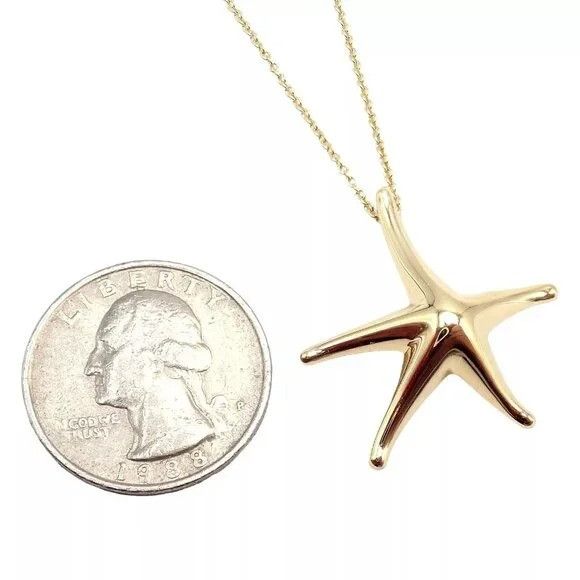 Tiffany & Co. Tiffany & Co 18k Yellow Gold Large Starfish Pendant Necklace Size ONE SIZE - 4 Thumbnail