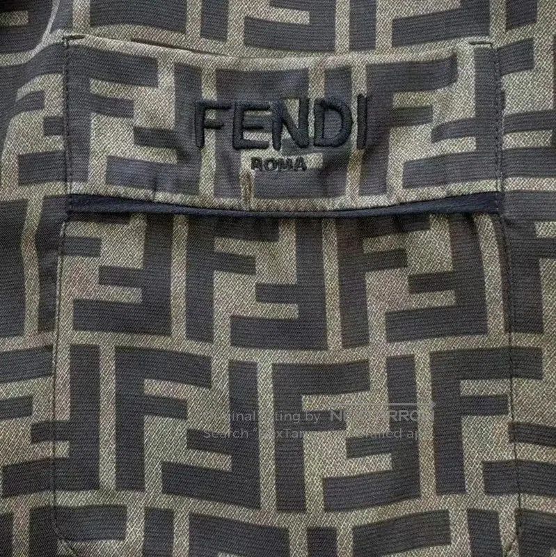 Fendi Fendi Khaki Silk Women's Blouse . Size M / US 6-8 / IT 42-44 - 3 Thumbnail