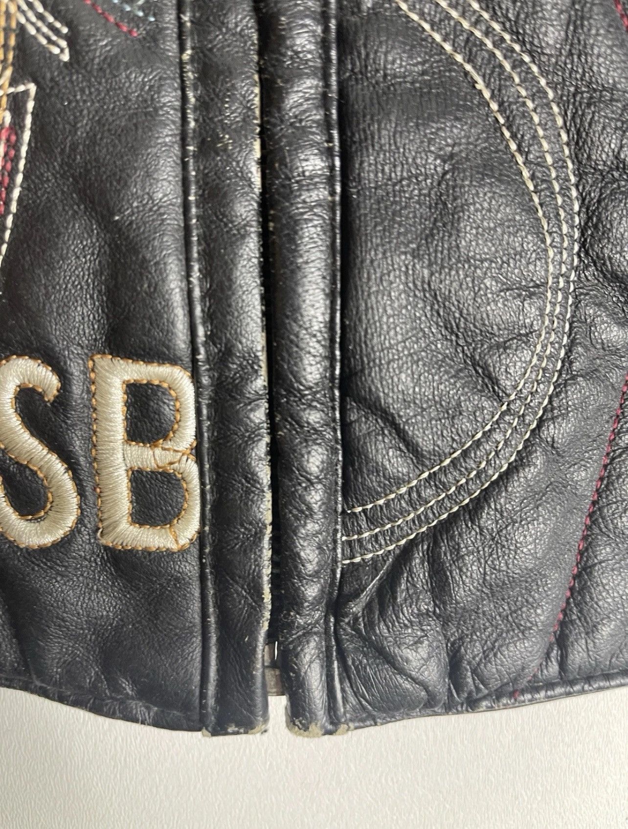 Vintage Vilanto Leather Jacket AOP 3XL Super Bowl World Series Size US XXL / EU 58 / 5 - 14 Thumbnail